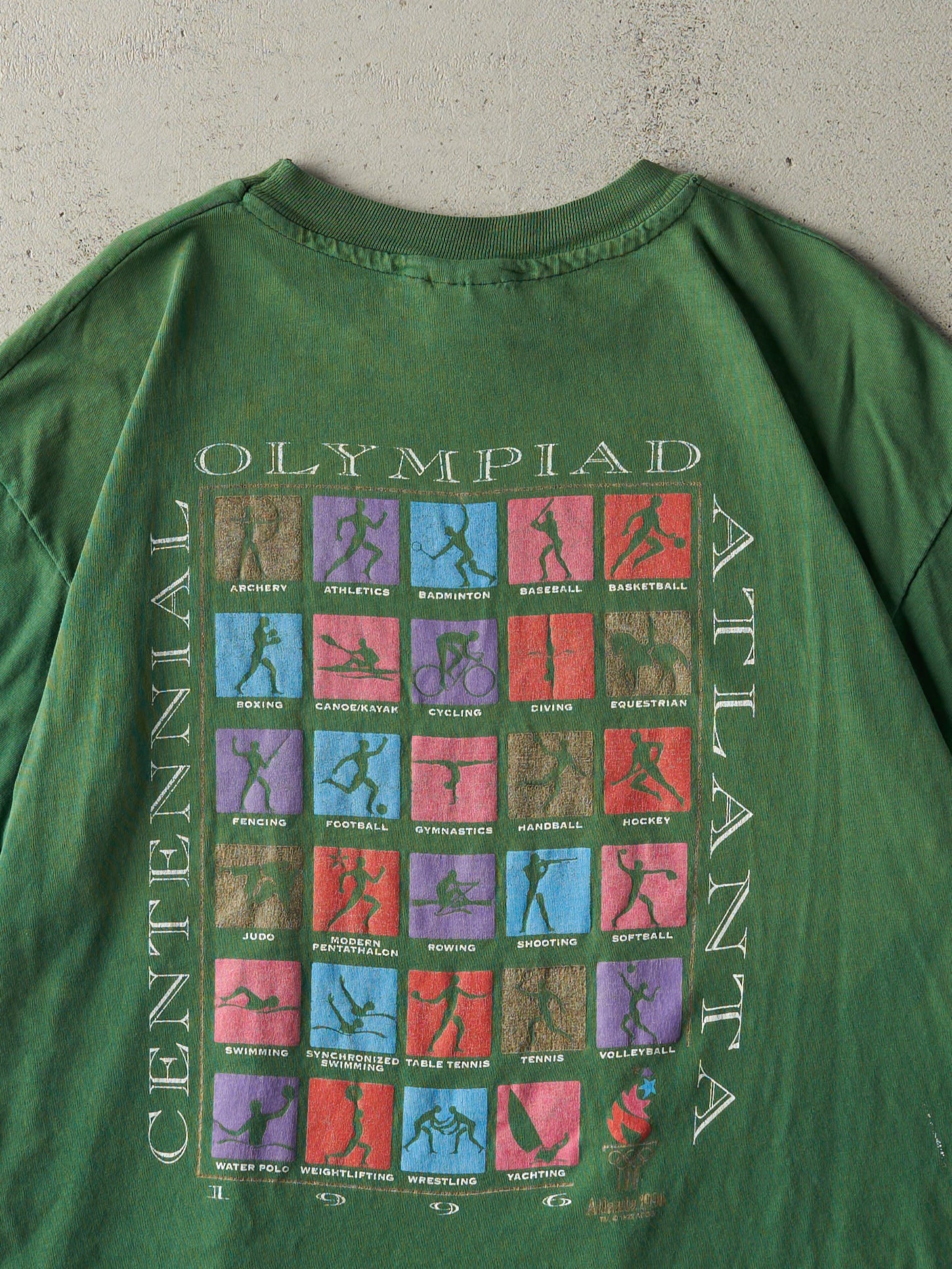 Vintage 96' Green Olympics Single Stitch Tee (L)