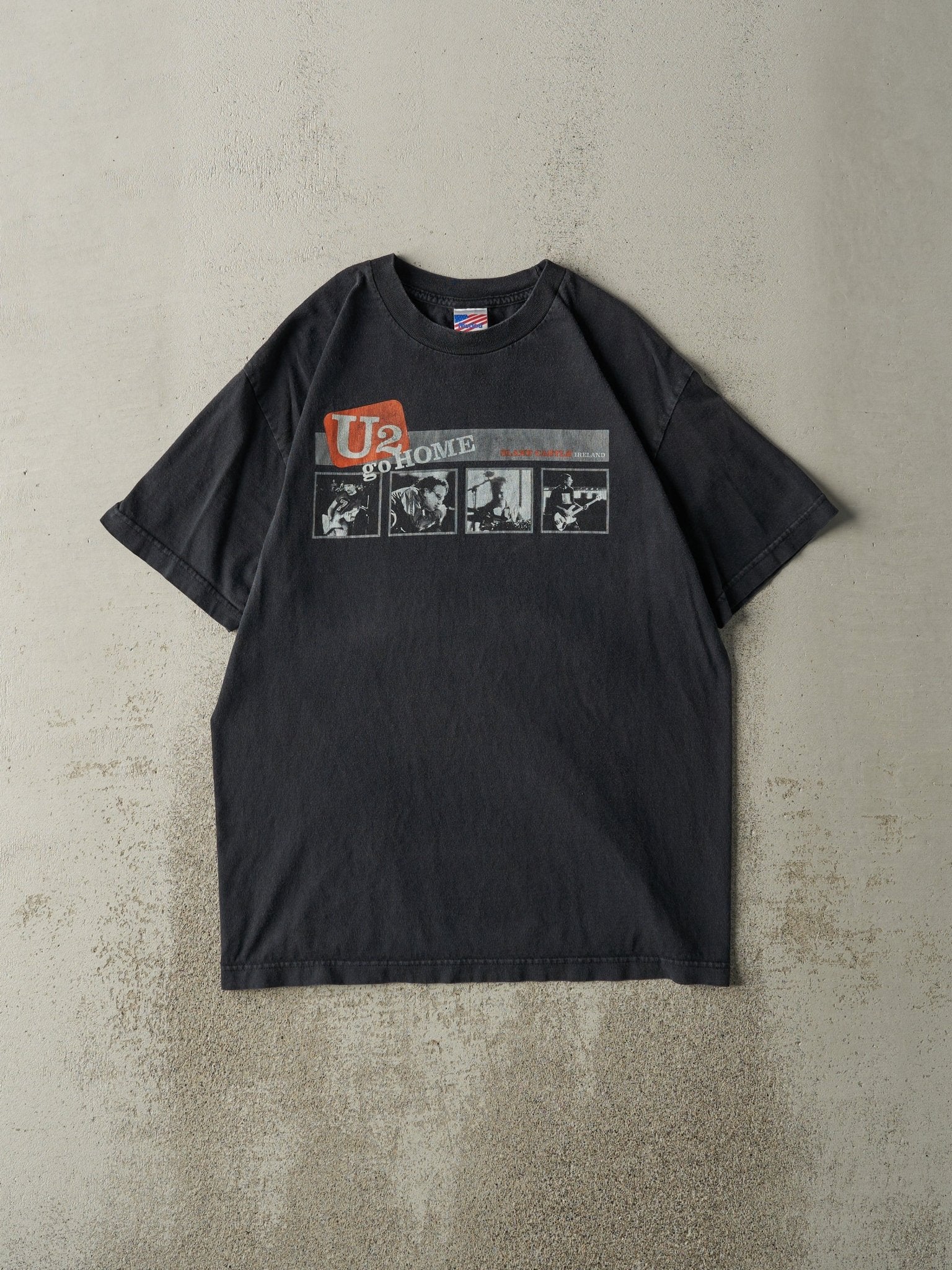 Vintage Y2K Black U2 Go Home Tee (M/L)