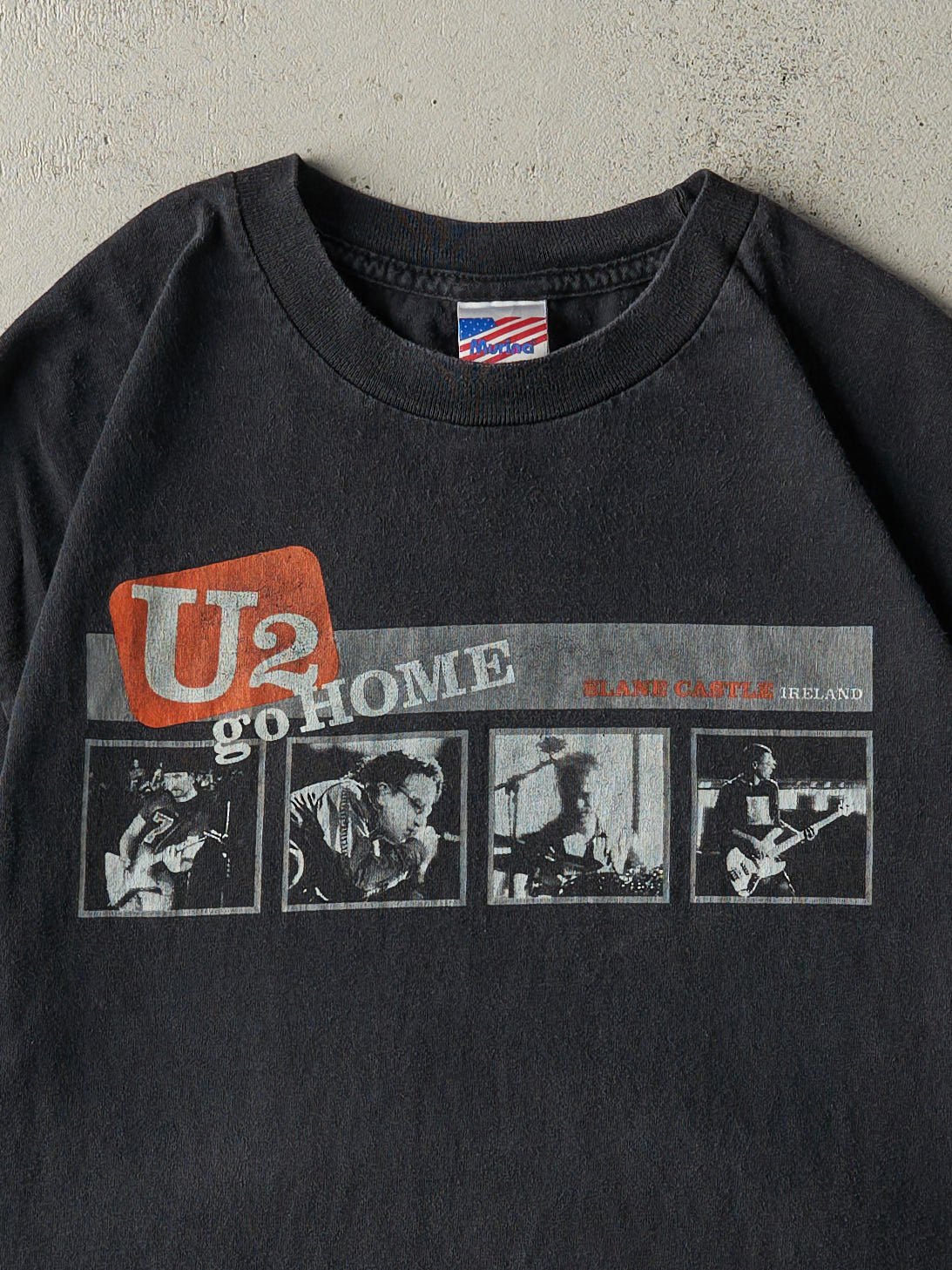 Vintage Y2K Black U2 Go Home Tee (M/L)