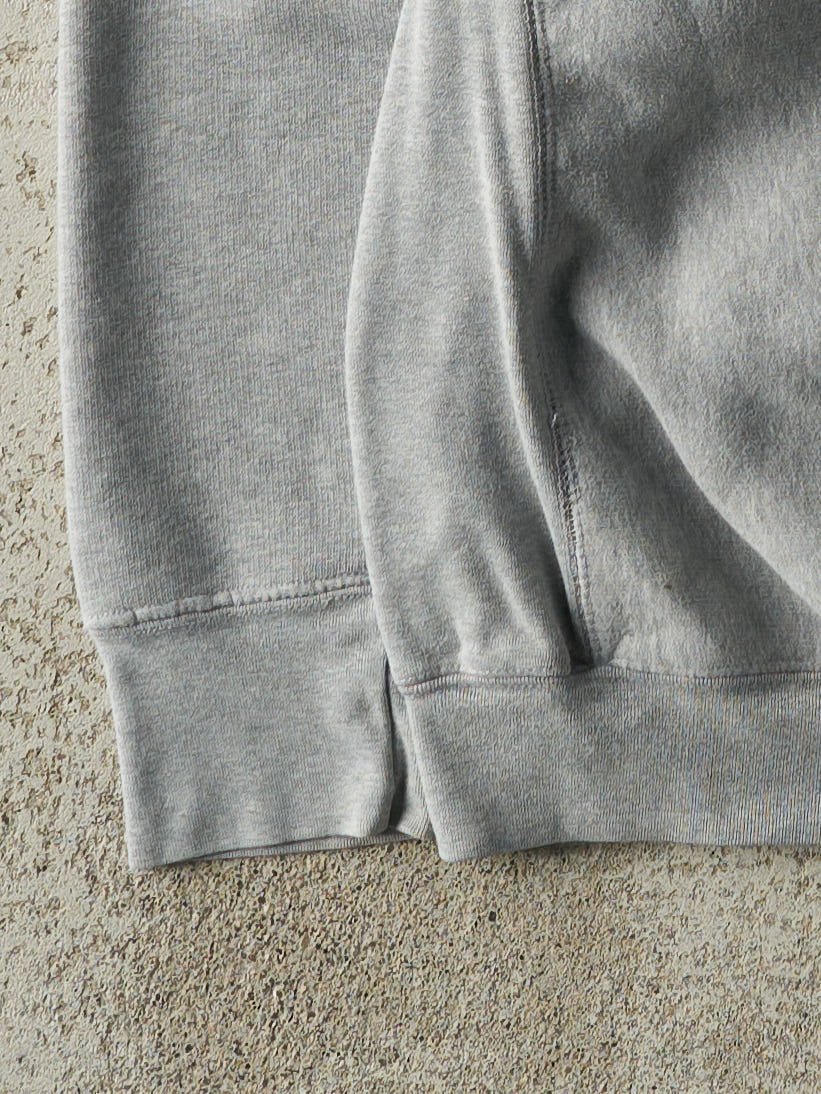 Vintage Y2K Grey Embroidered Ohio State University Crewneck (L)