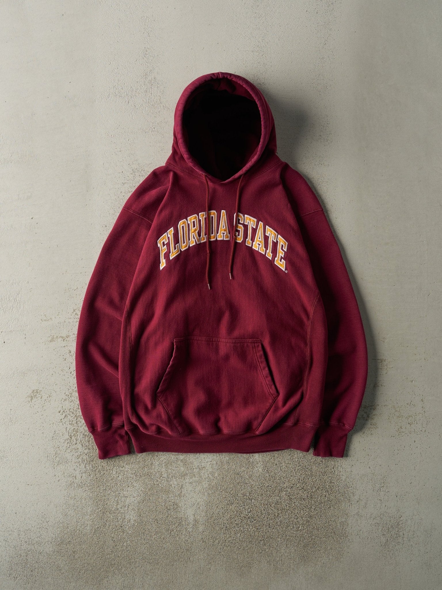 Vintage Y2K Burgundy Florida State University Hoodie (L)
