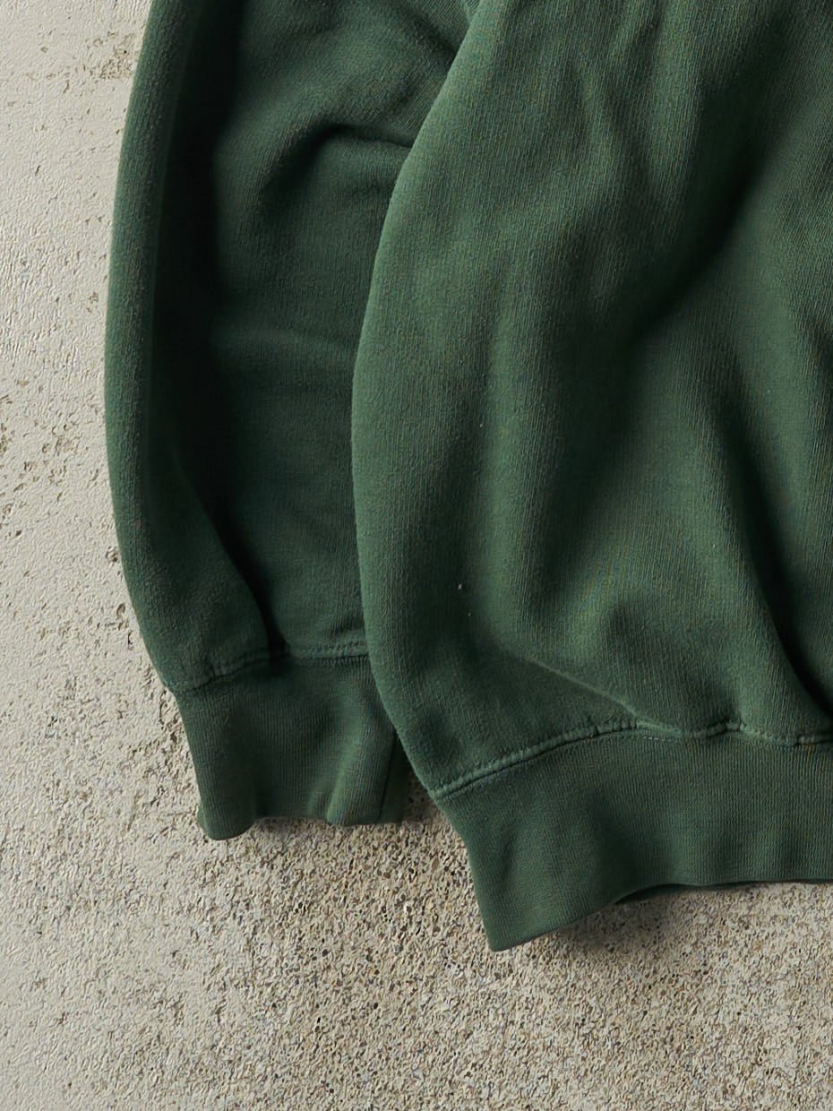 Vintage 90s Green Embroidered Green Bay Packers Crewneck (L)