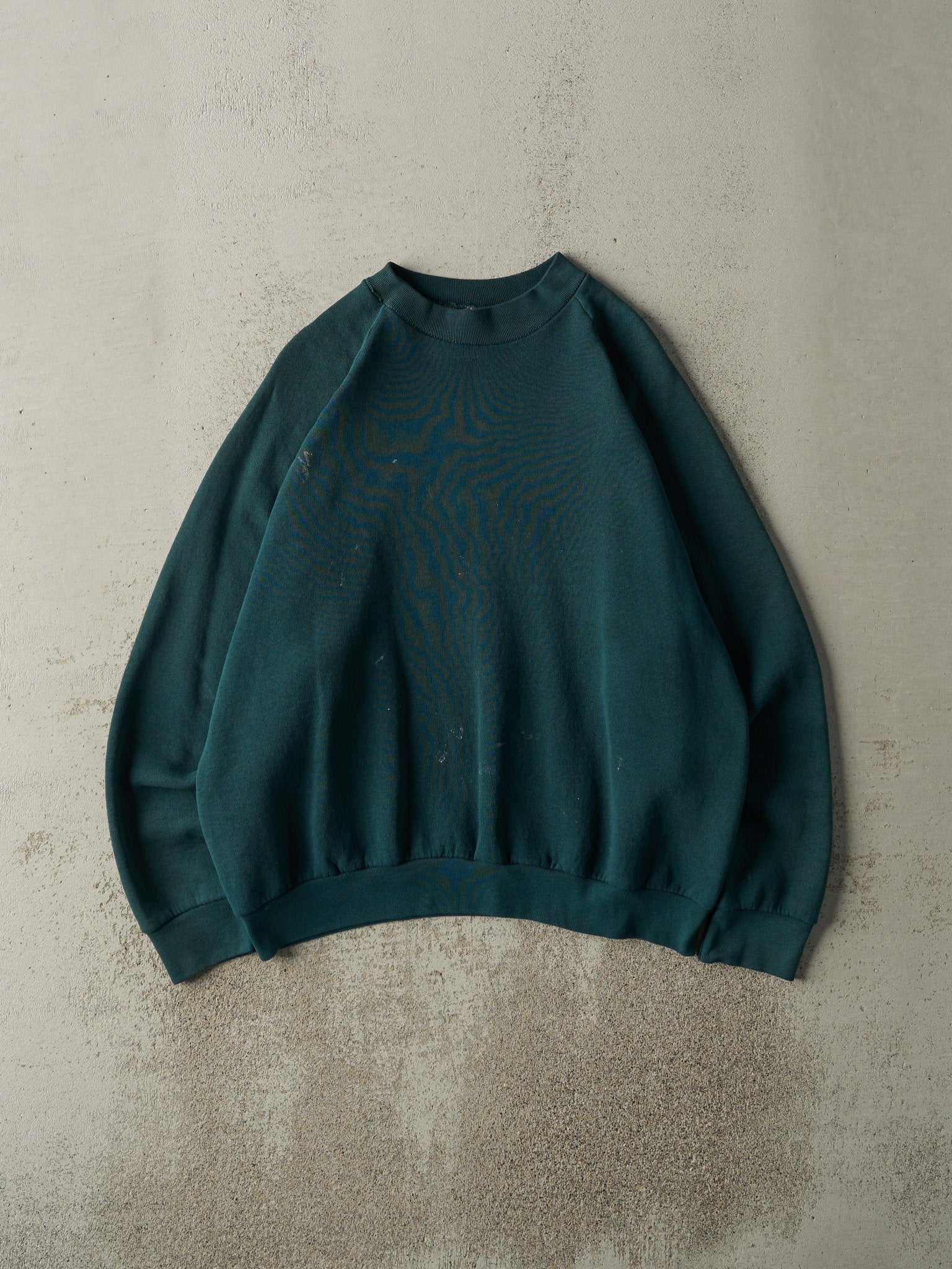 Vintage 80s Green Blank Crewneck (L)