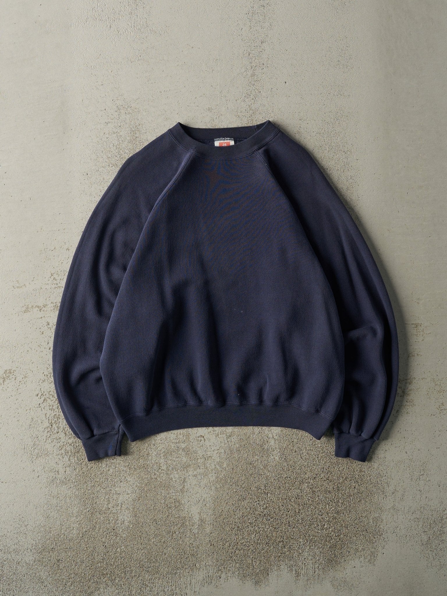 Vintage 80s Navy Blue Blank Crewneck (L)