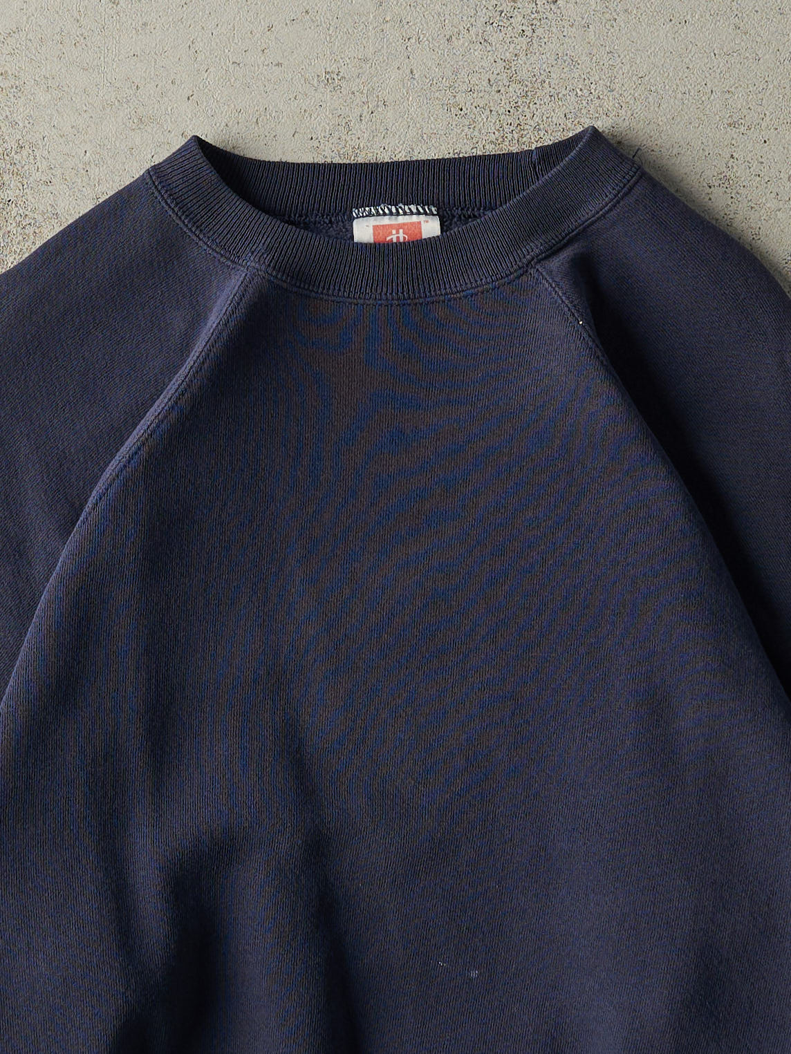 Vintage 80s Navy Blue Blank Crewneck (L)