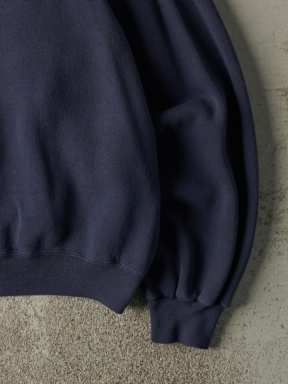 Vintage 80s Navy Blue Blank Crewneck (L)