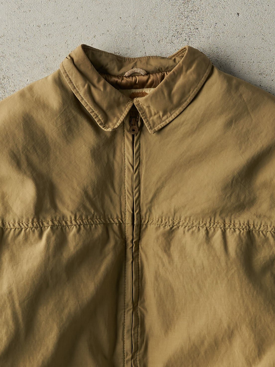 Vintage 80s Beige Harrington Work Jacket (M)