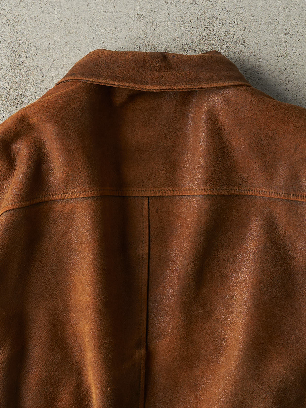 Vintage Y2K Brown Wilsons Suede Bomber Jacket (XL)
