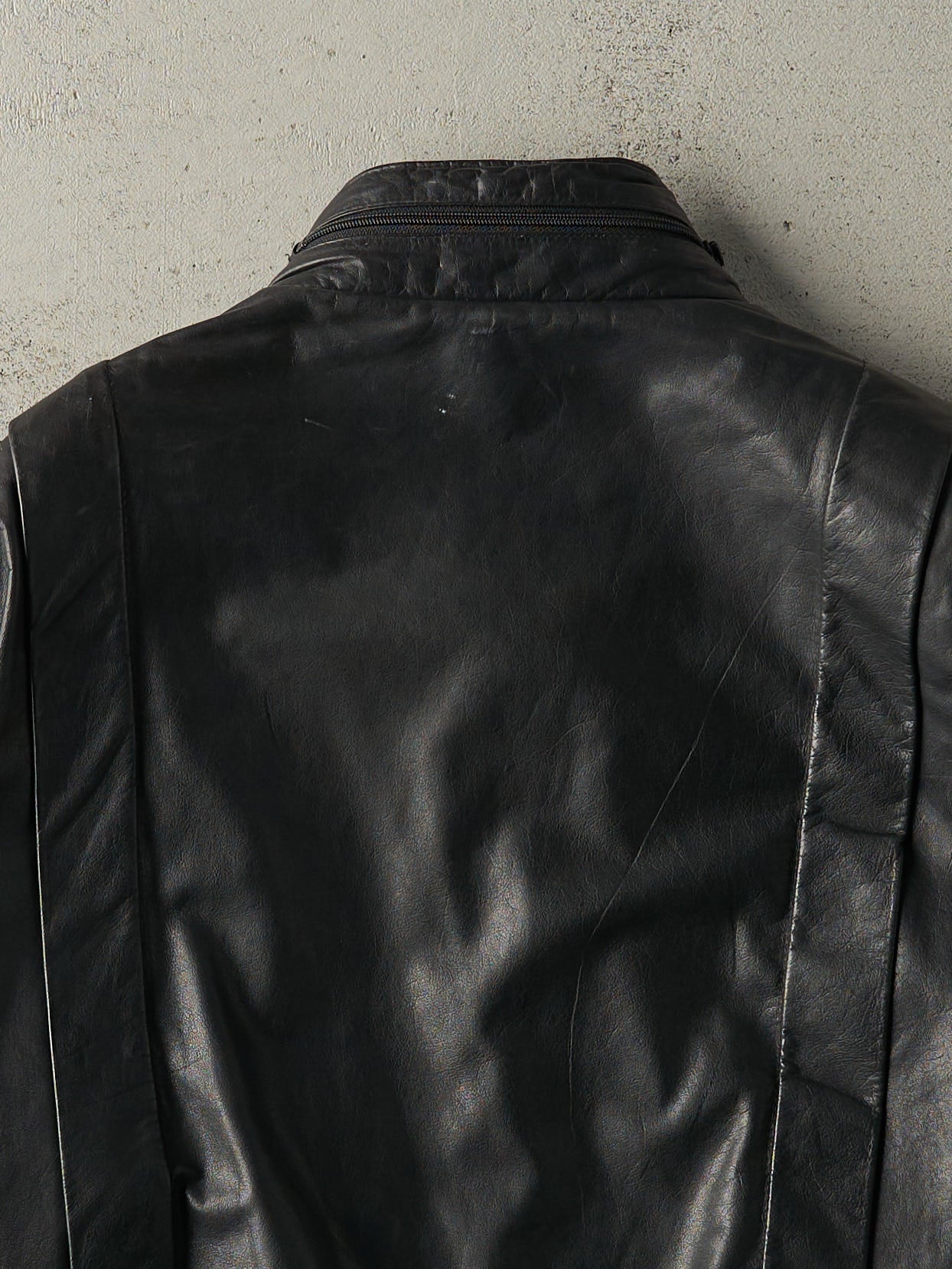 Vintage 90s Black Double Closure Danier Leather Jacket (M/L)