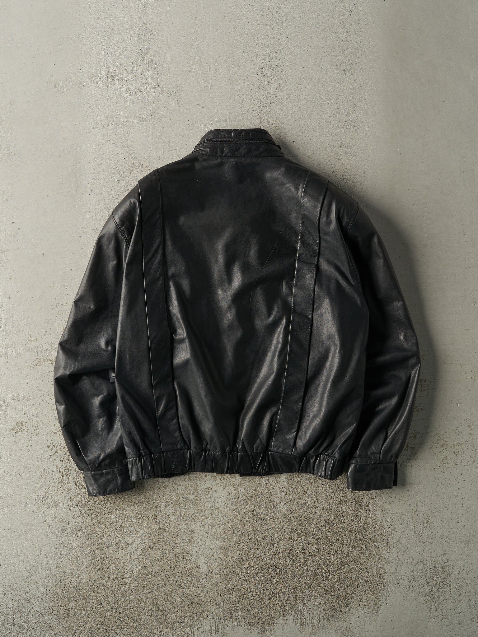 Vintage 90s Black Double Closure Danier Leather Jacket (M/L)