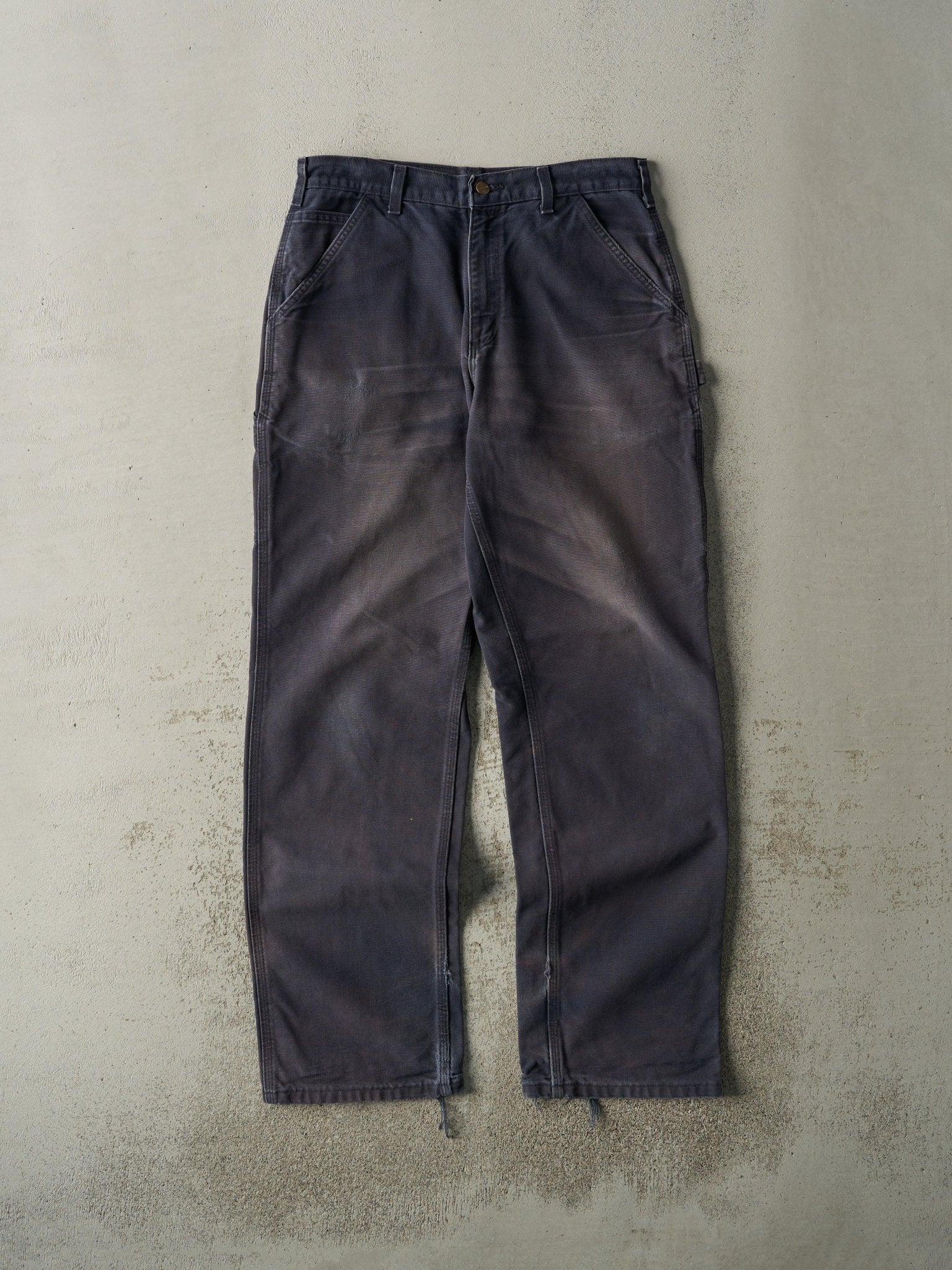 Vintage Y2K Navy Blue Carhartt Carpenter Pants (33x33)