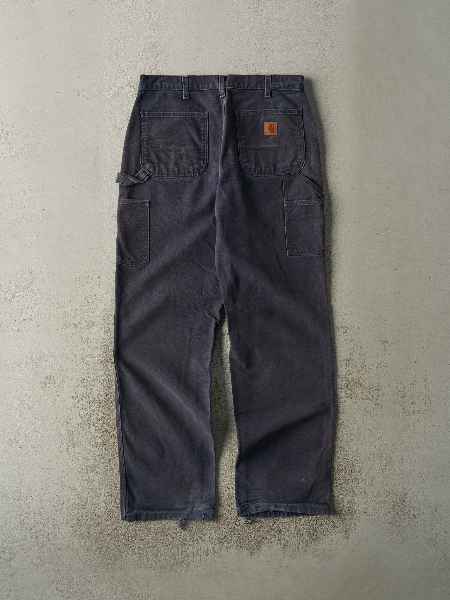 Vintage Y2K Navy Blue Carhartt Carpenter Pants (33x33)