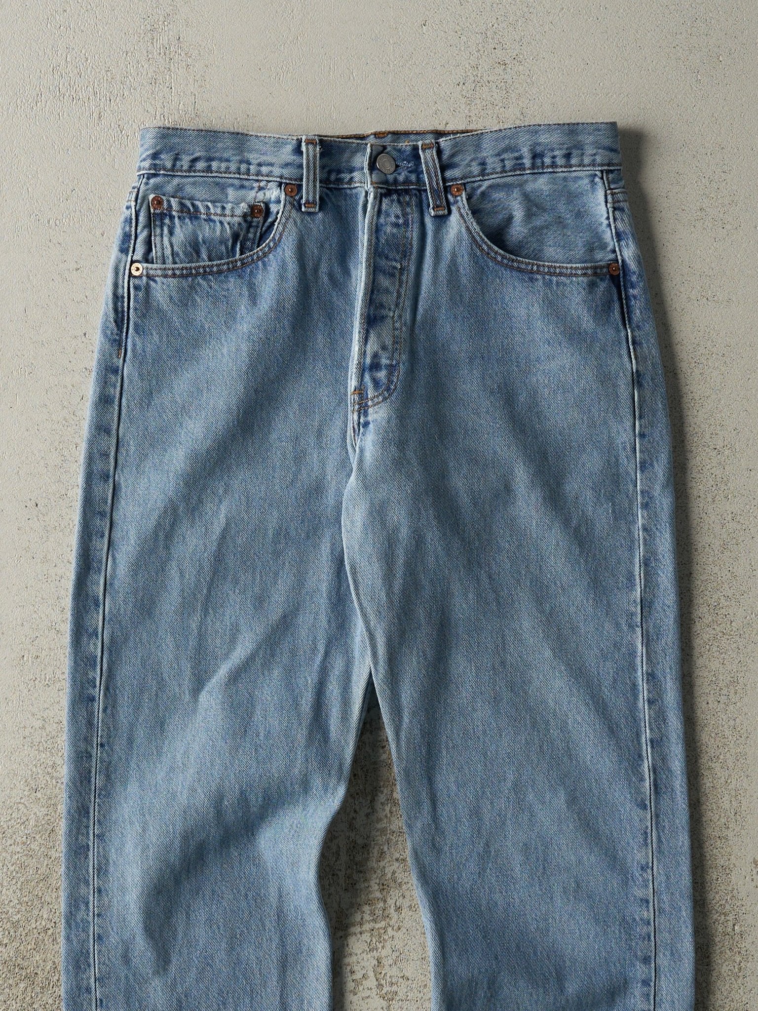 Vintage 90s Light Wash Levi's 501 Jeans (30x31)
