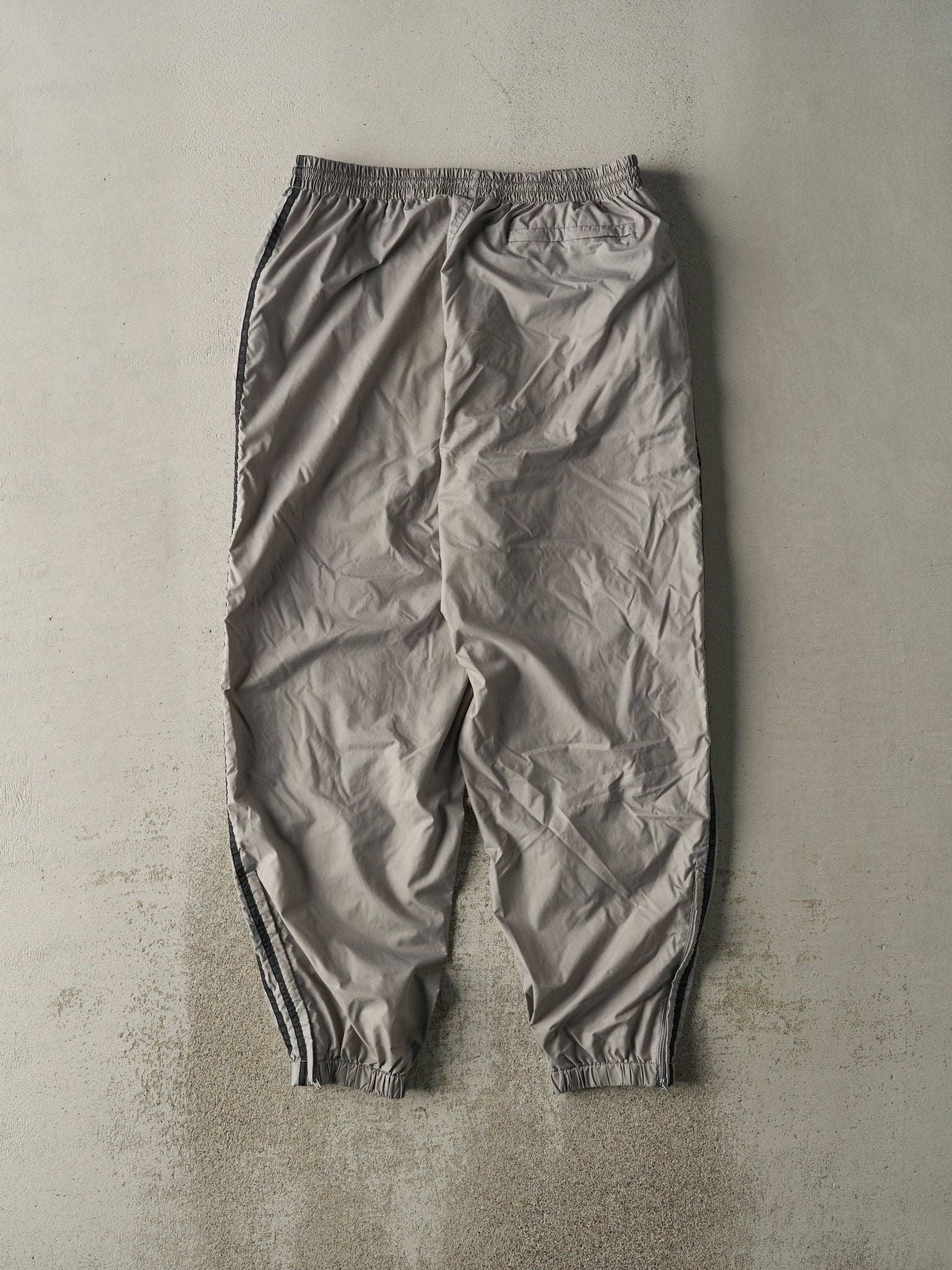 Vintage 90s Grey & Black Windbreaker Pants (33x30.5)