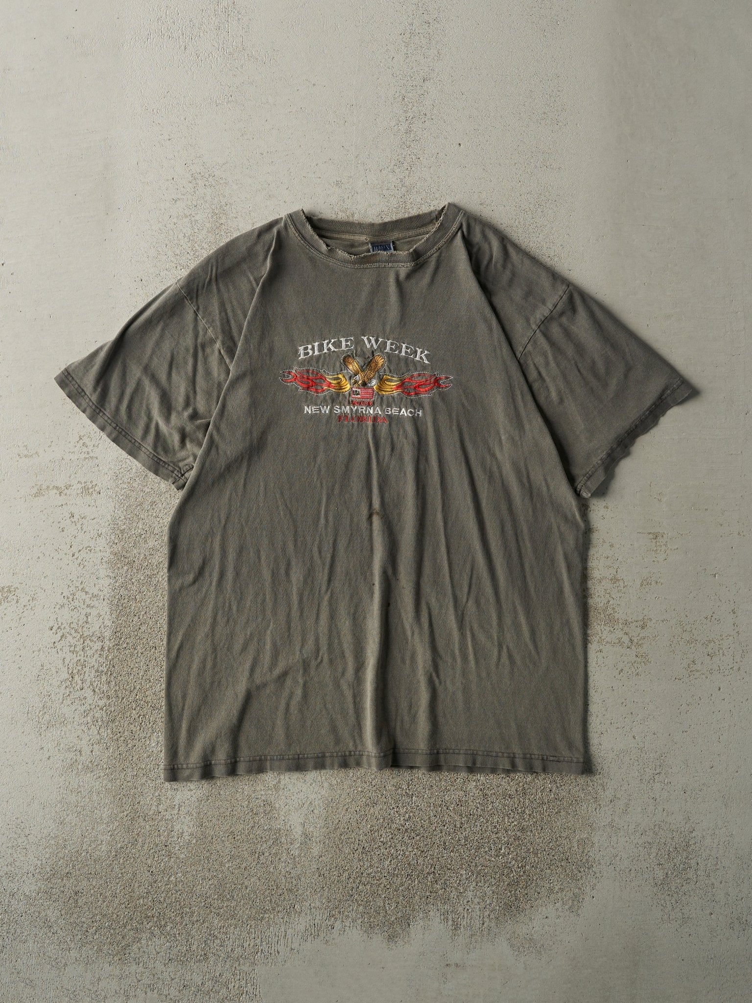 Vintage 06' Charcoal Grey New Smyrna Beach Bike Week Tee (M/L)