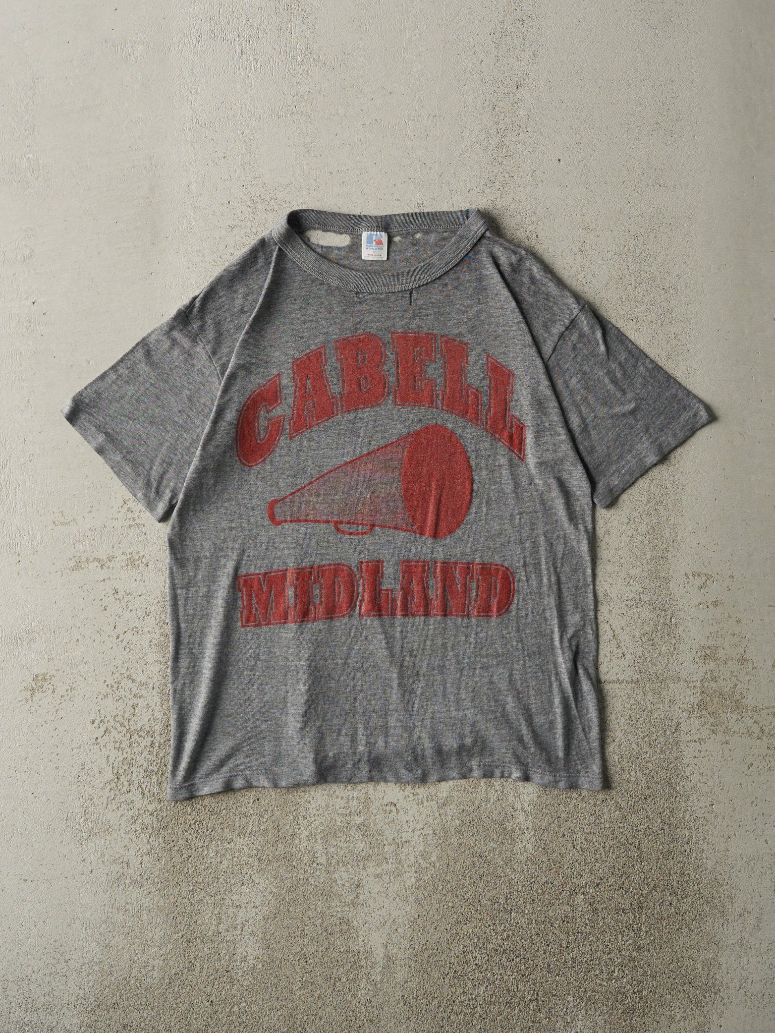 Vintage 80s Grey Cabell Midland Single Stitch Tee (M)