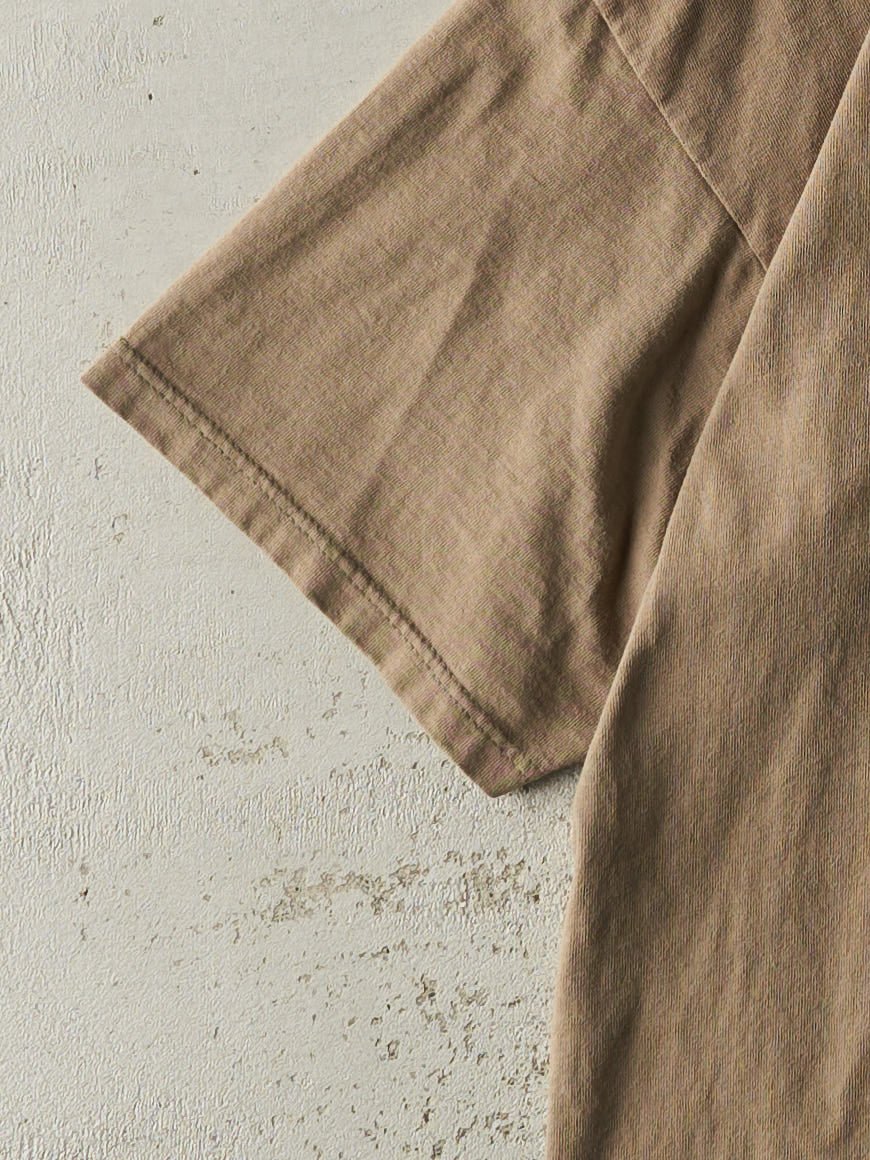 Vintage 90s Beige Bosch Logo Tee (L)