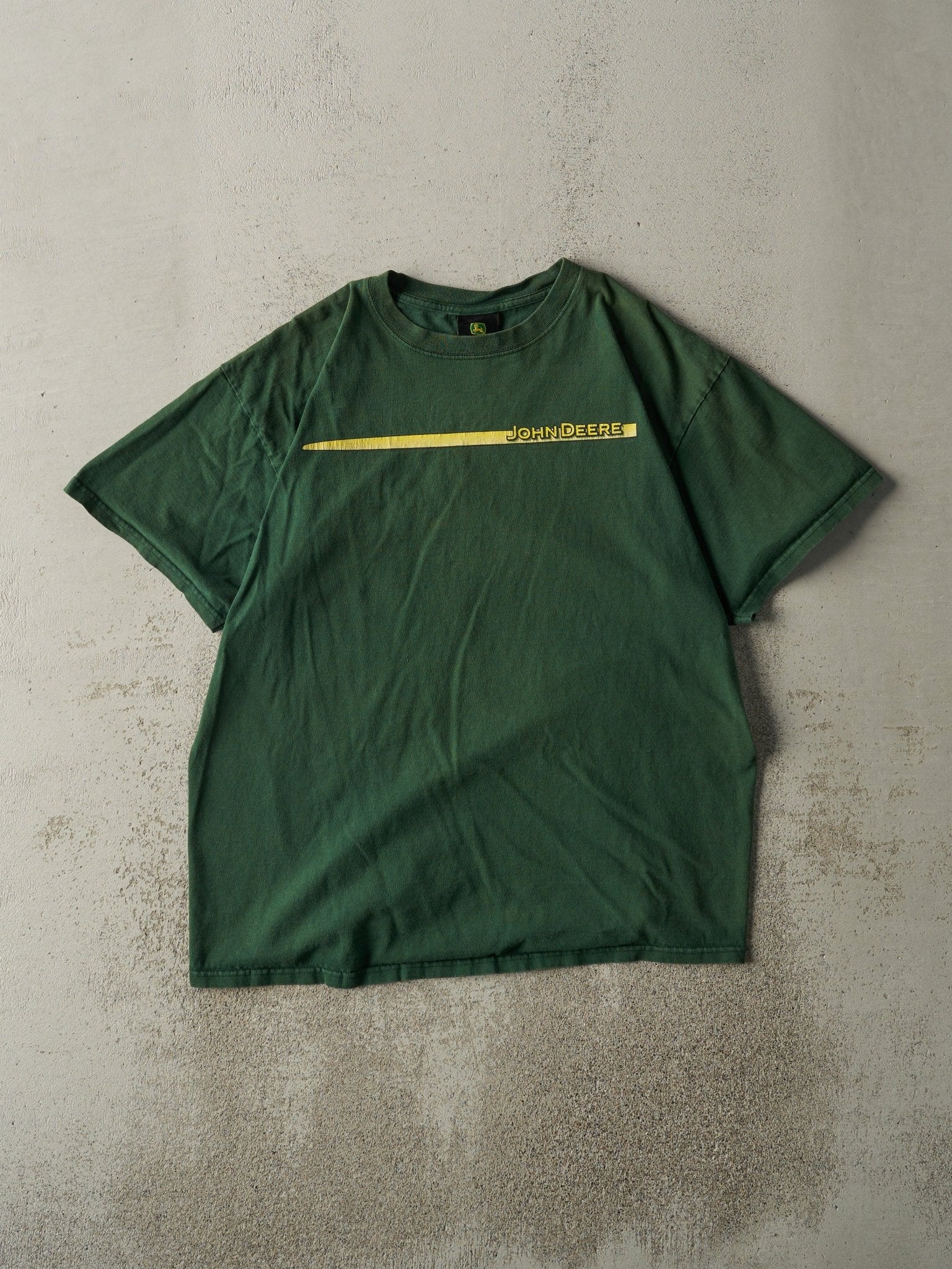 Vintage Y2K Green John Deere Logo Tee (M)