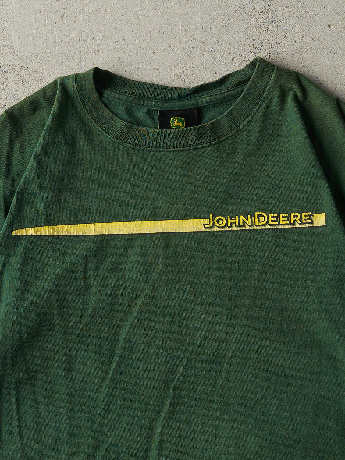 Vintage Y2K Green John Deere Logo Tee (M)