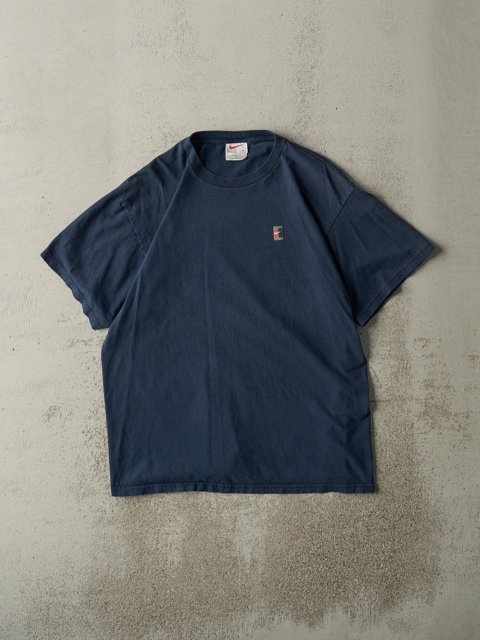 Vintage 90s Navy Blue Nike Tennis Tee (M)