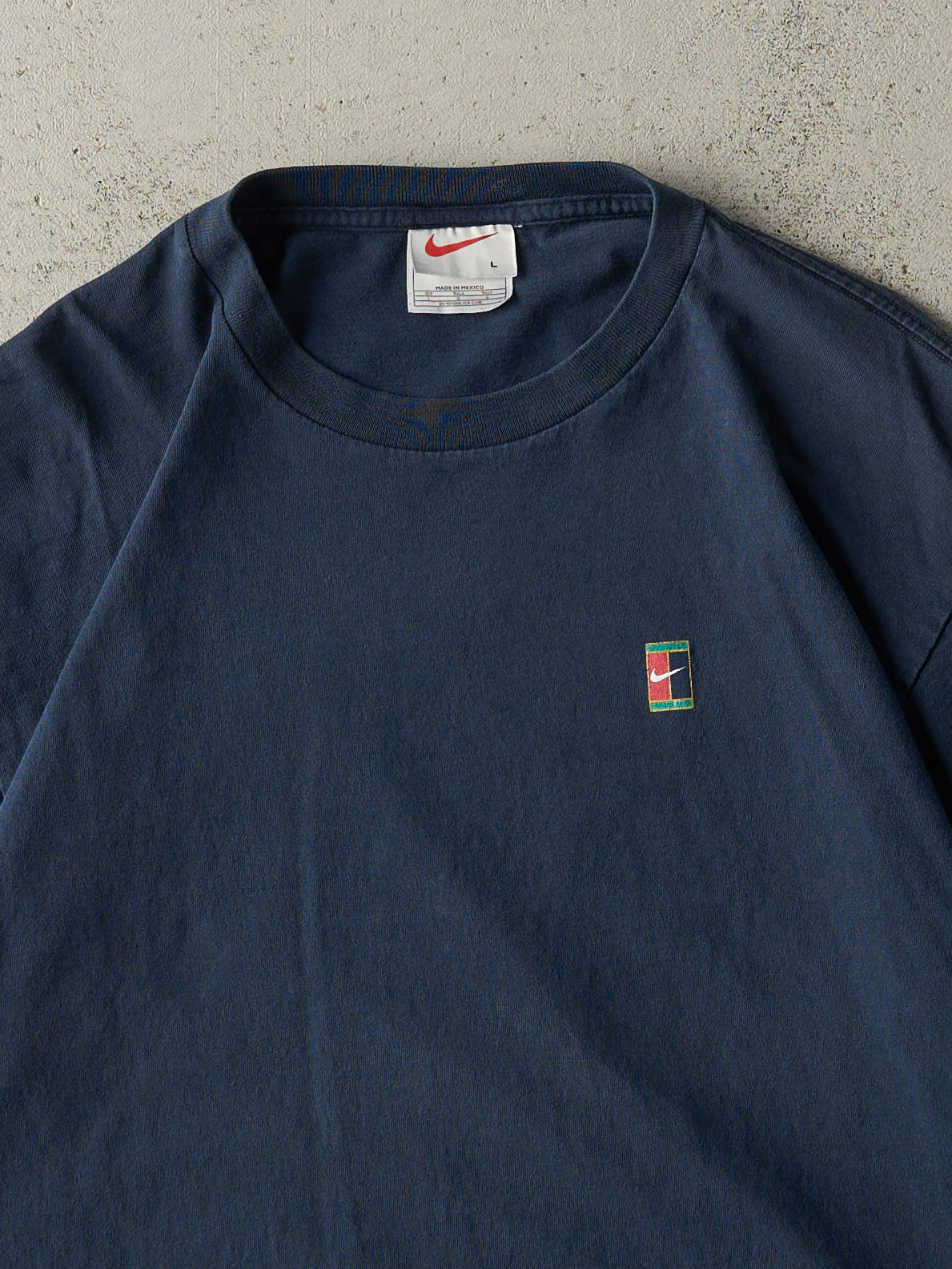 Vintage 90s Navy Blue Nike Tennis Tee (M)