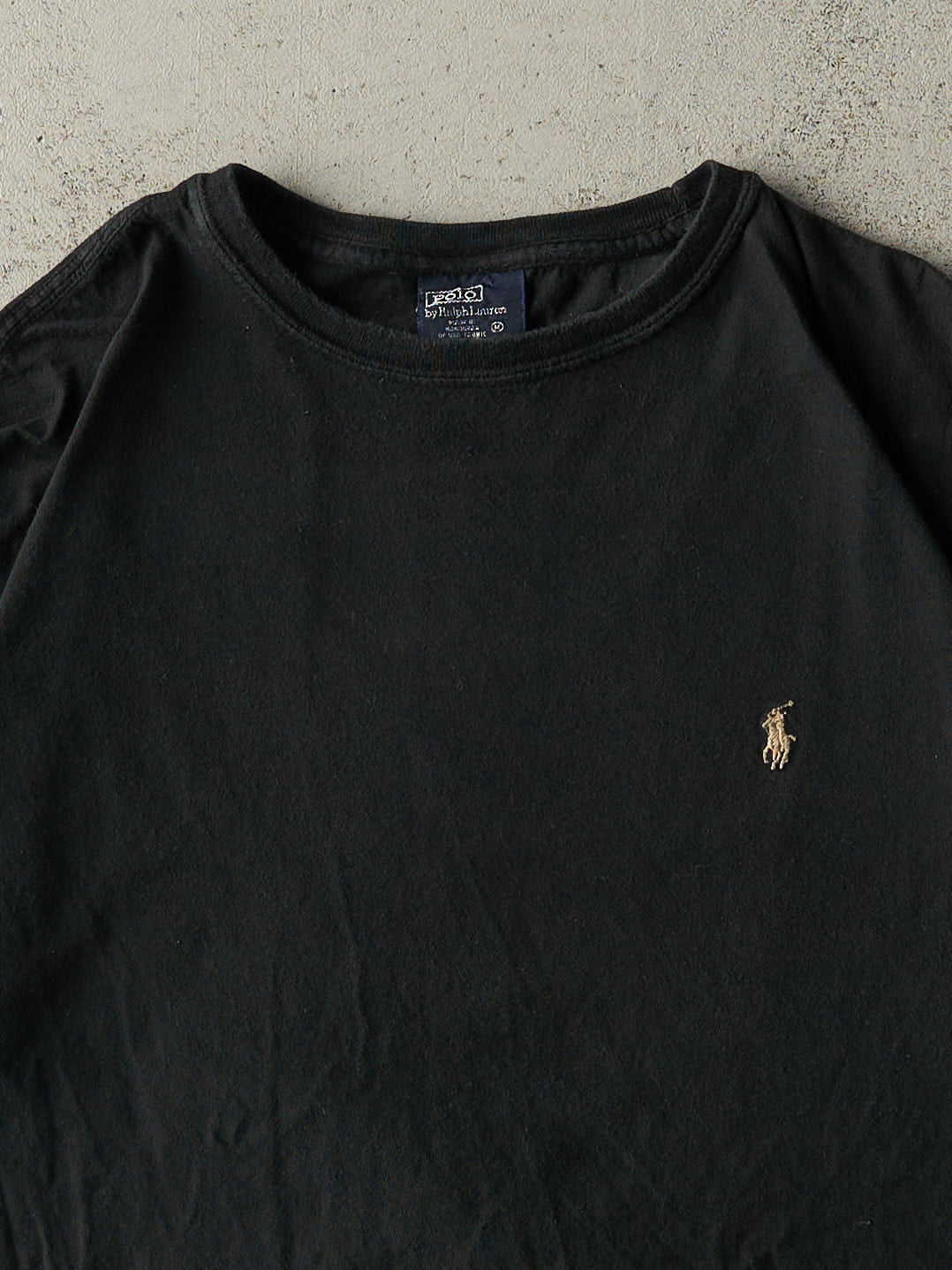 Vintage Y2K Black Polo Ralph Lauren Tee (M)