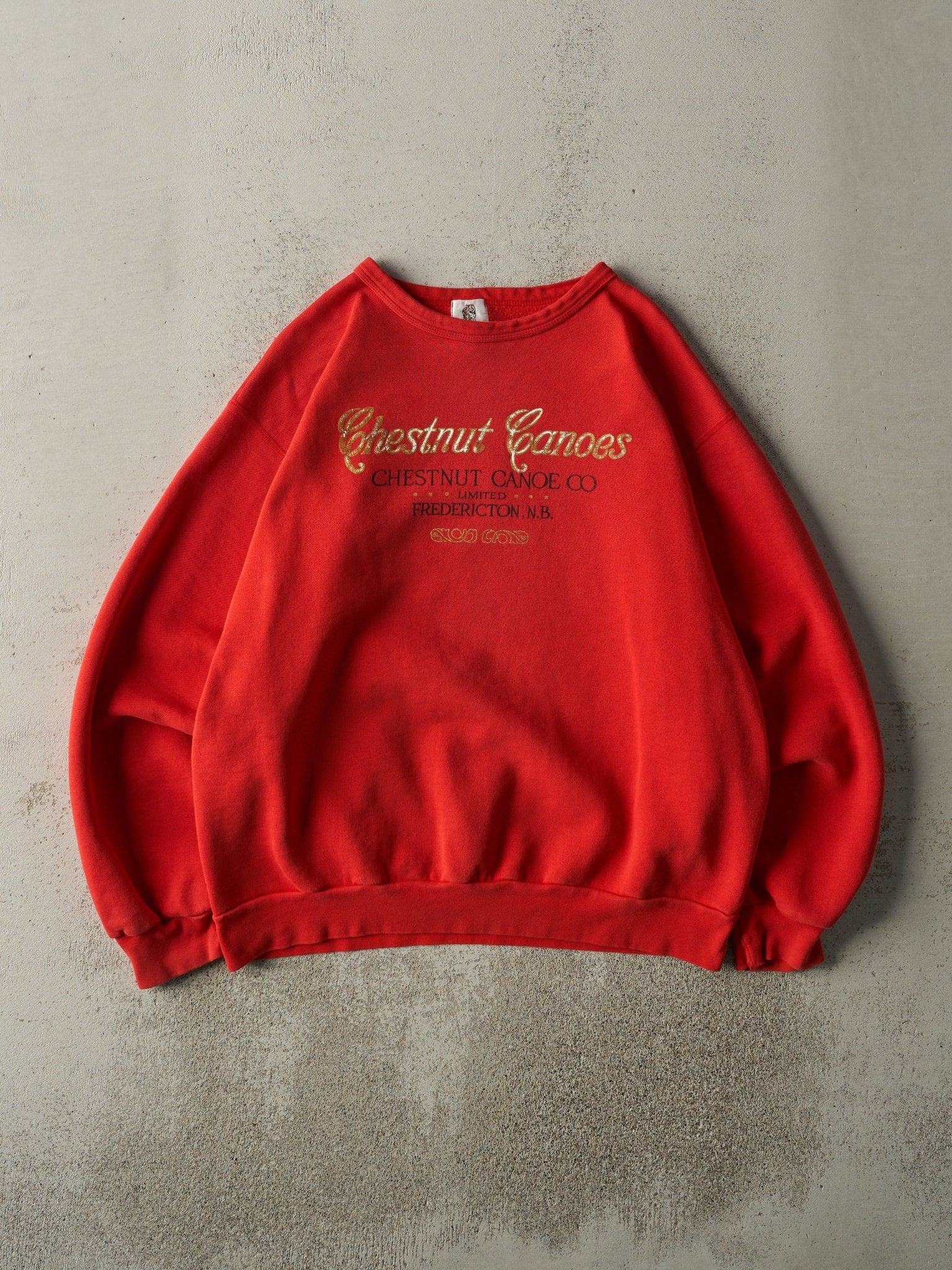 Vintage 90s Red Chestnut Canoes Crewneck (L)
