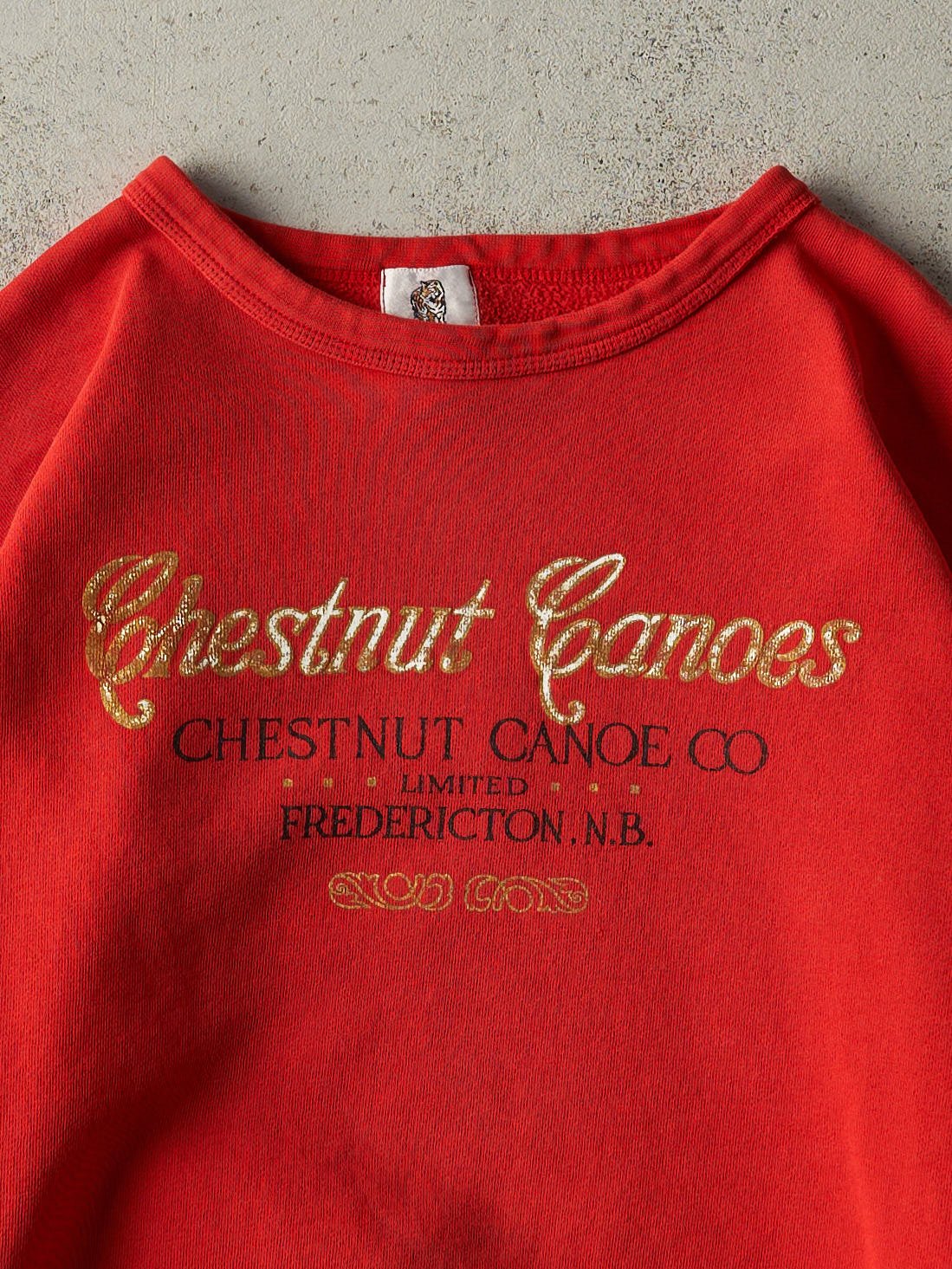 Vintage 90s Red Chestnut Canoes Crewneck (L)