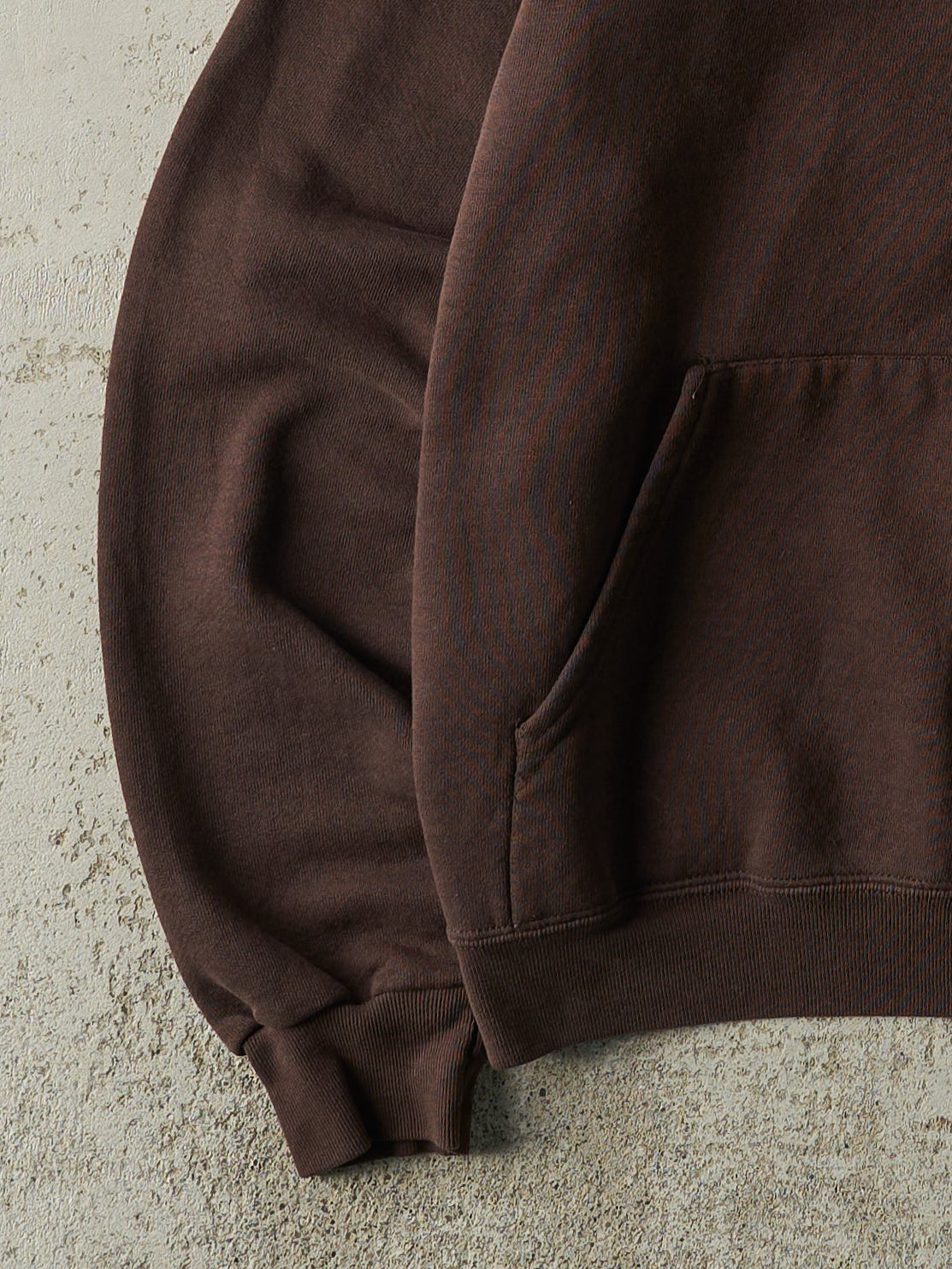 Vintage 90s Brown Blank Hoodie (M)
