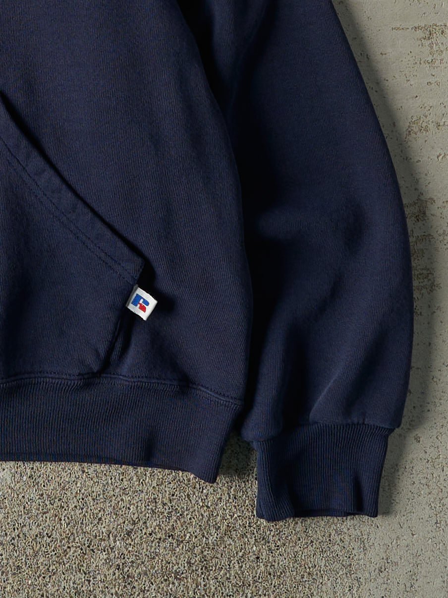 Vintage 90s Navy Blue ST FX Russell Athletic Hoodie (S/M)