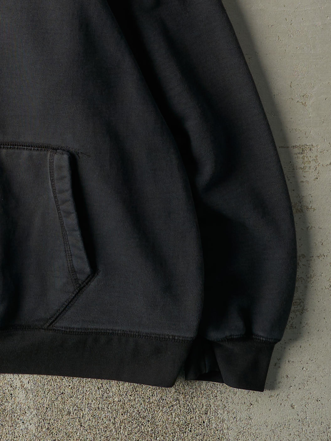 Vintage Y2K Faded Black Embroidered Browning Hoodie (XL)