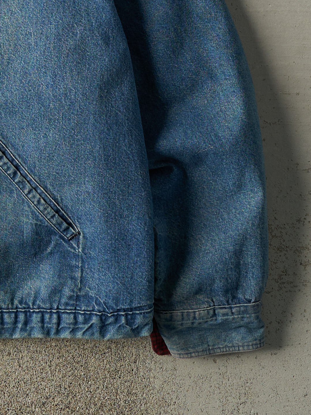 Vintage 80s Mid Wash Big Ben Wrangler Blanket Lined Denim Work Jacket (L/XL)