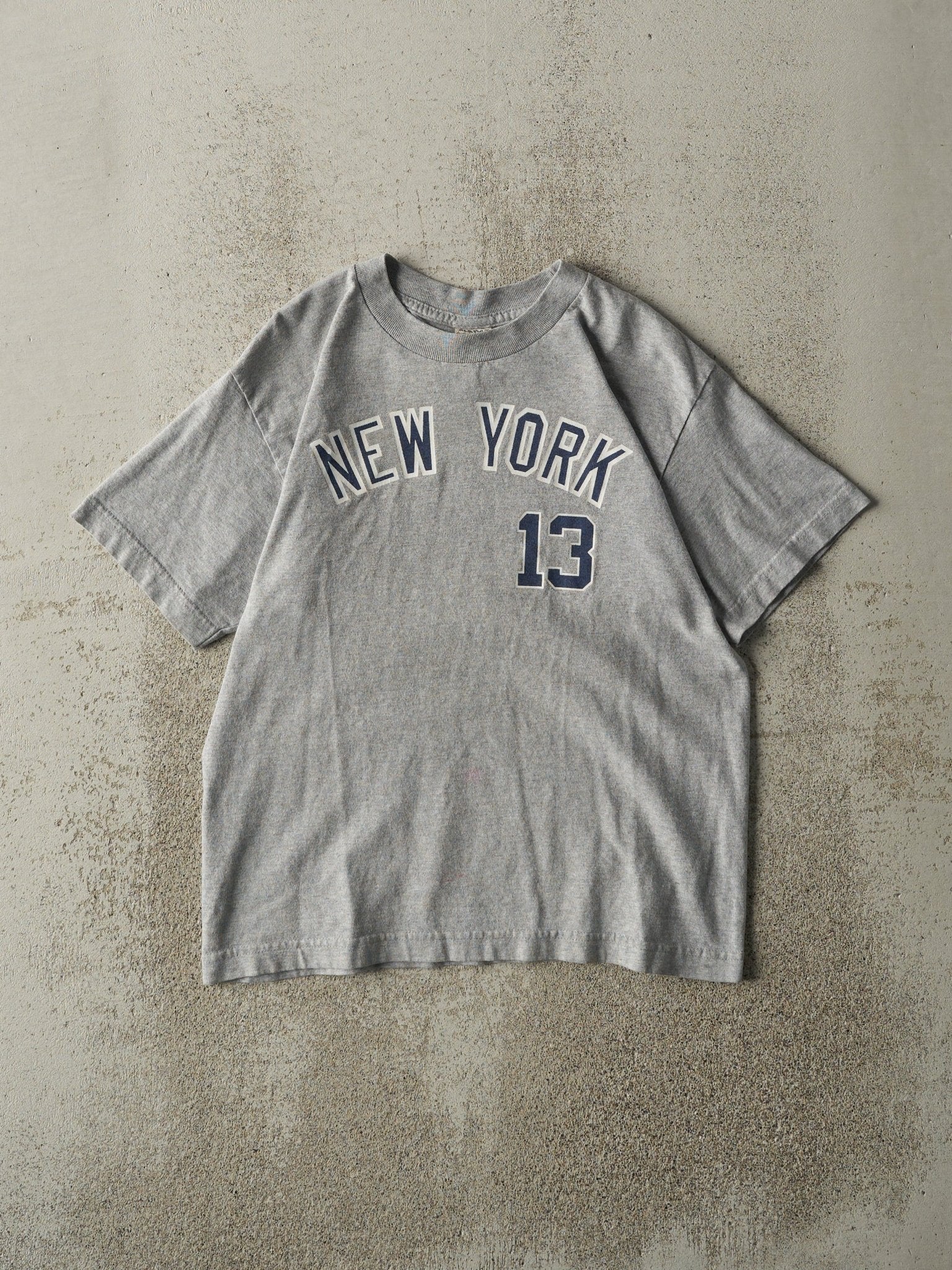 Vintage 10' Grey New York Yankees #13 Alex Rodriguez Tee (S)