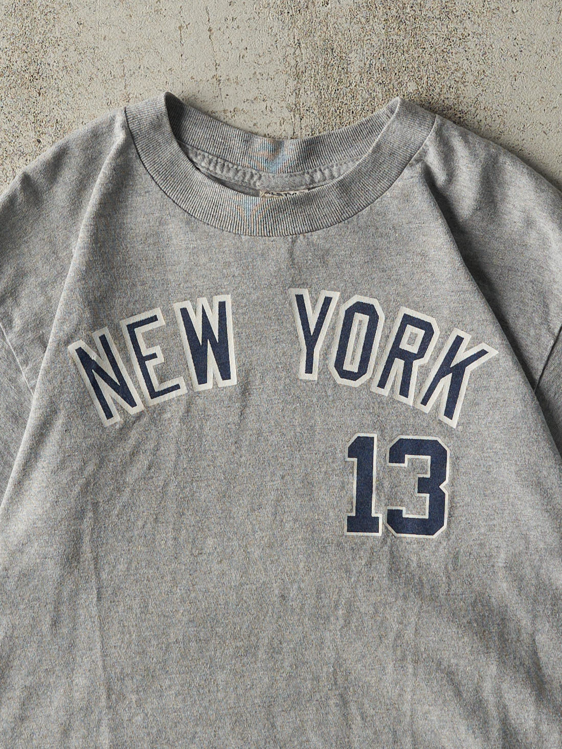 Vintage 10' Grey New York Yankees #13 Alex Rodriguez Tee (S)