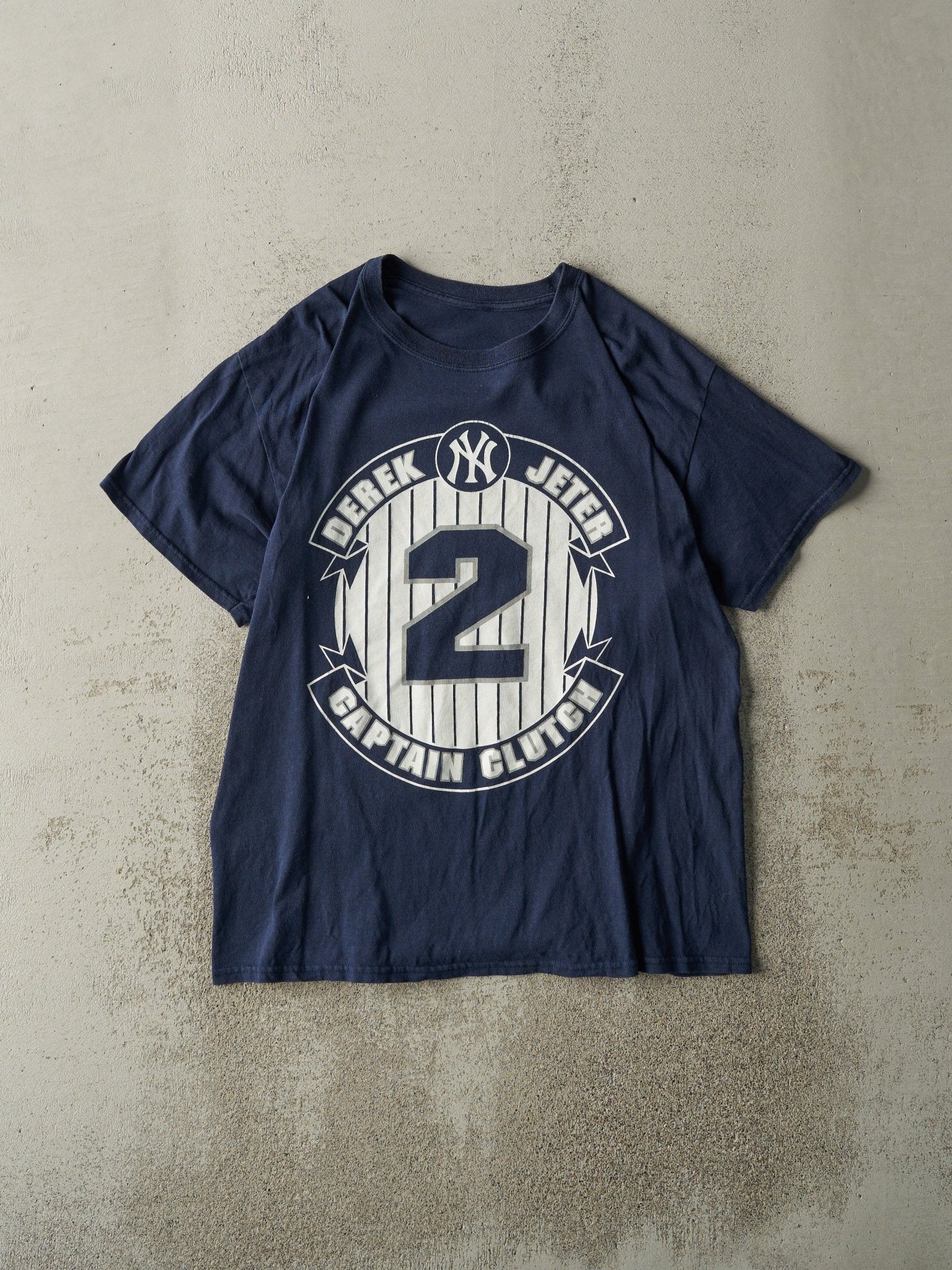 14' Navy Blue New York Yankees Derek Jeter Farewell Season Tee (M)