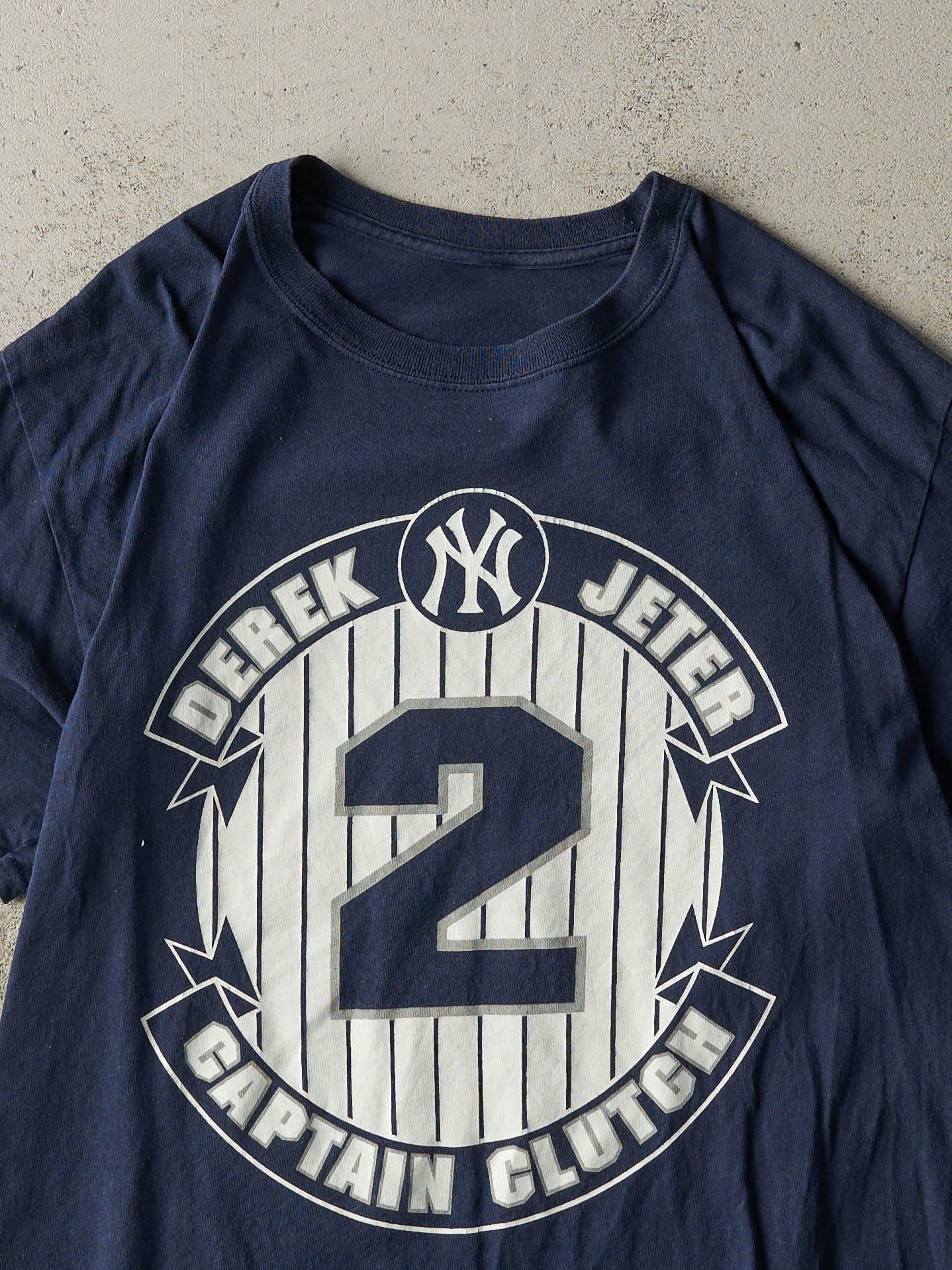 14' Navy Blue New York Yankees Derek Jeter Farewell Season Tee (M)