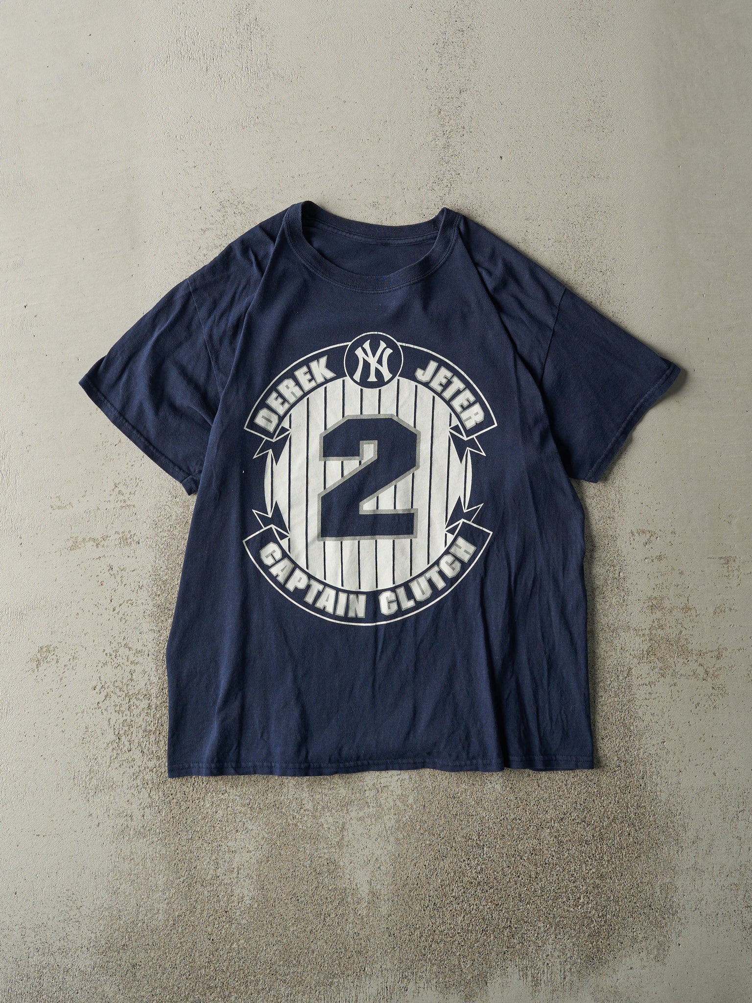 14' Navy Blue New York Yankees Derek Jeter Farewell Season Tee (M)