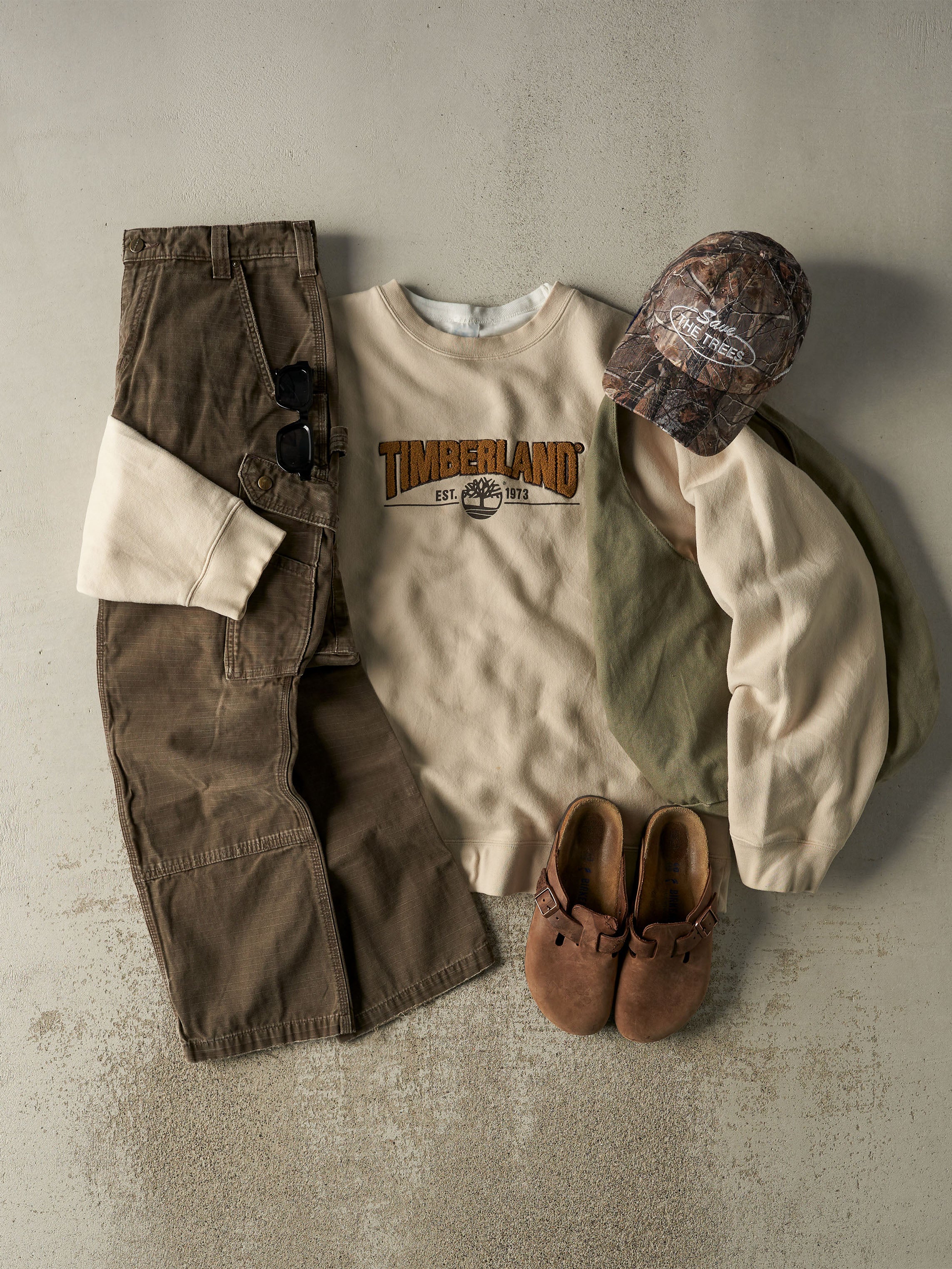 Vintage Y2K Brown Carhartt Double Knee Carpenter Cargo Pants (34x29)
