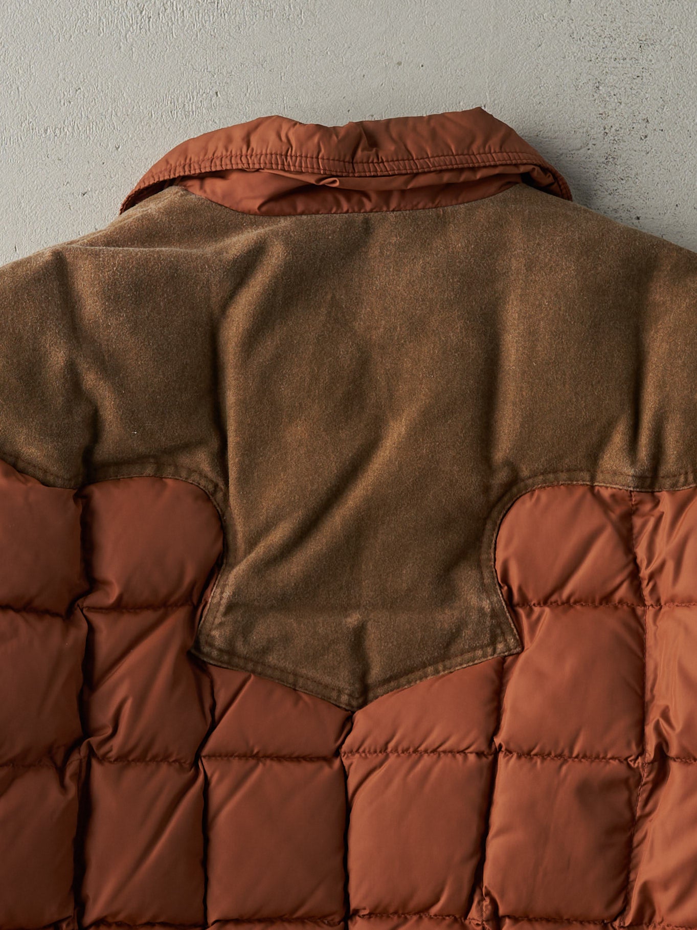 Vintage 70s Orange Tempco Western Winter Puffer Jacket (L)