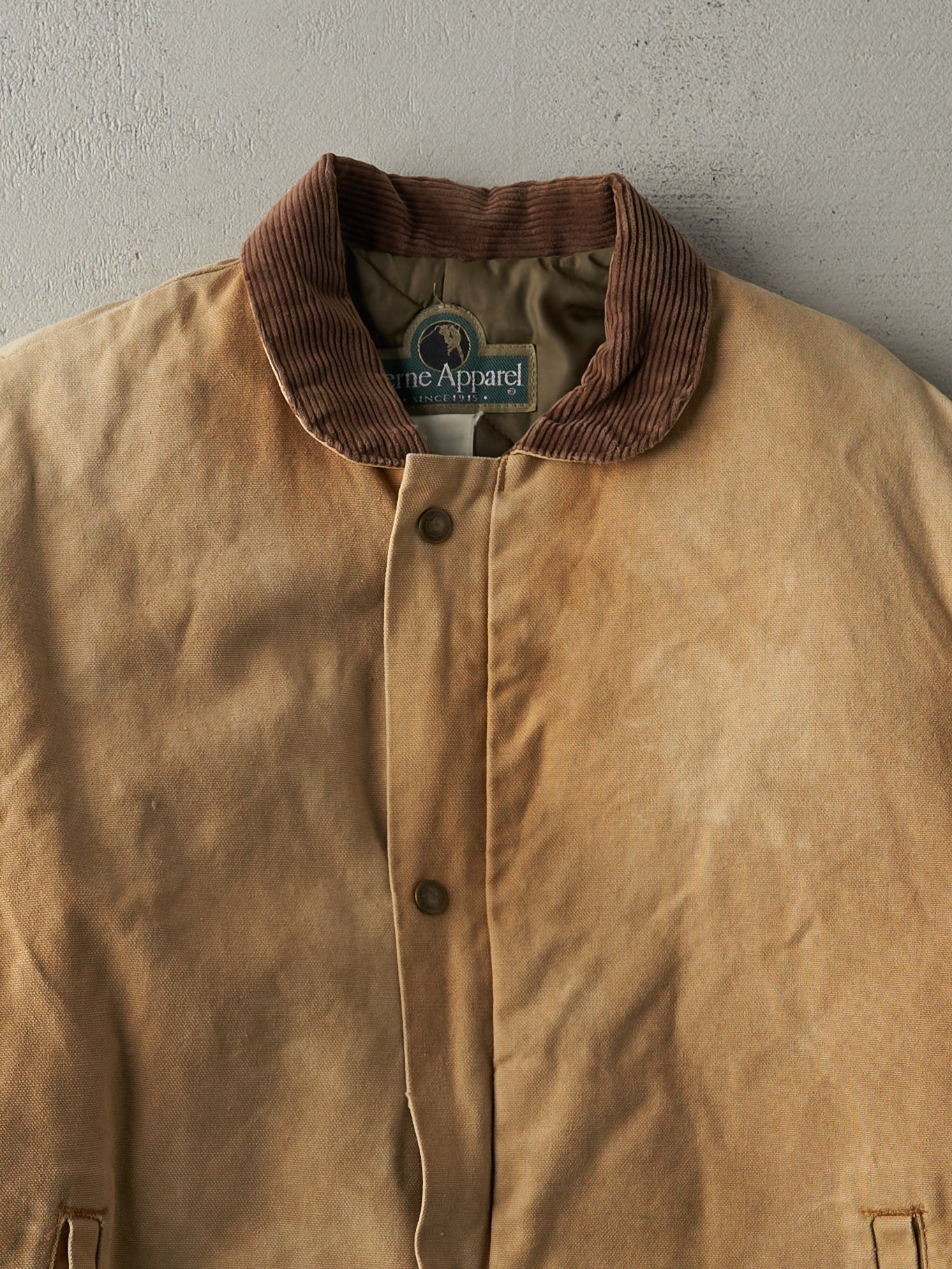 Vintage 90s Beige Sun Faded Workwear Jacket (L)