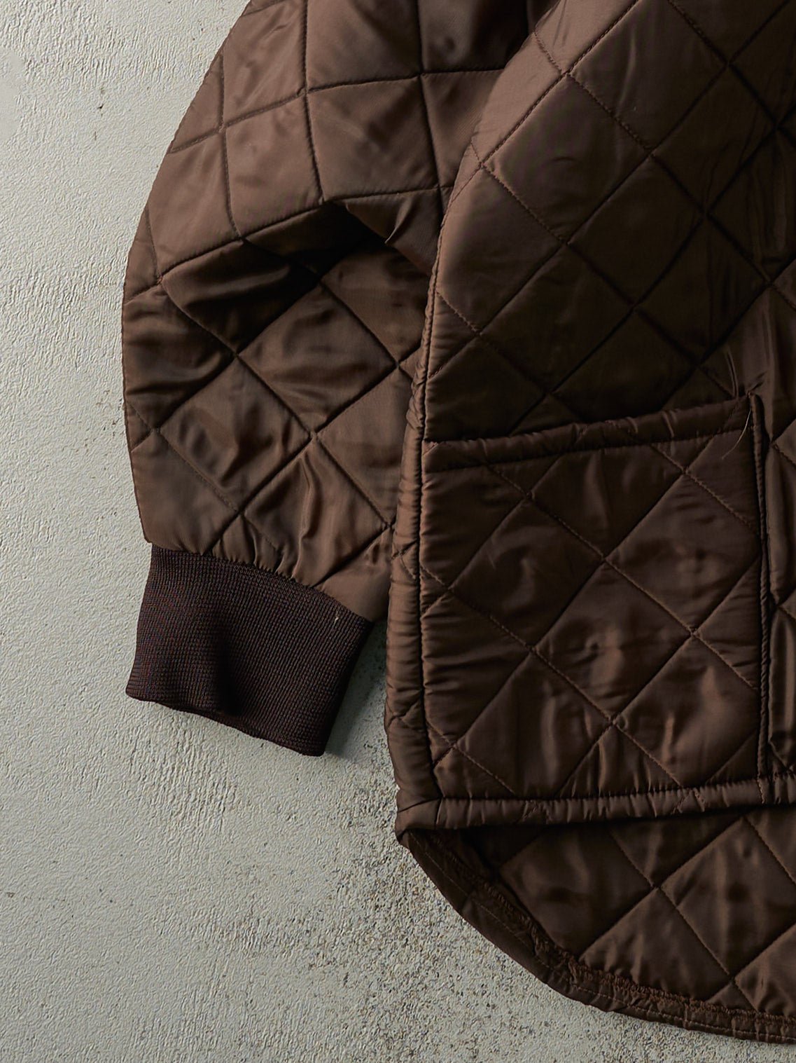 Vintage 90s Brown Nylon Liner Style Jacket (L/XL)