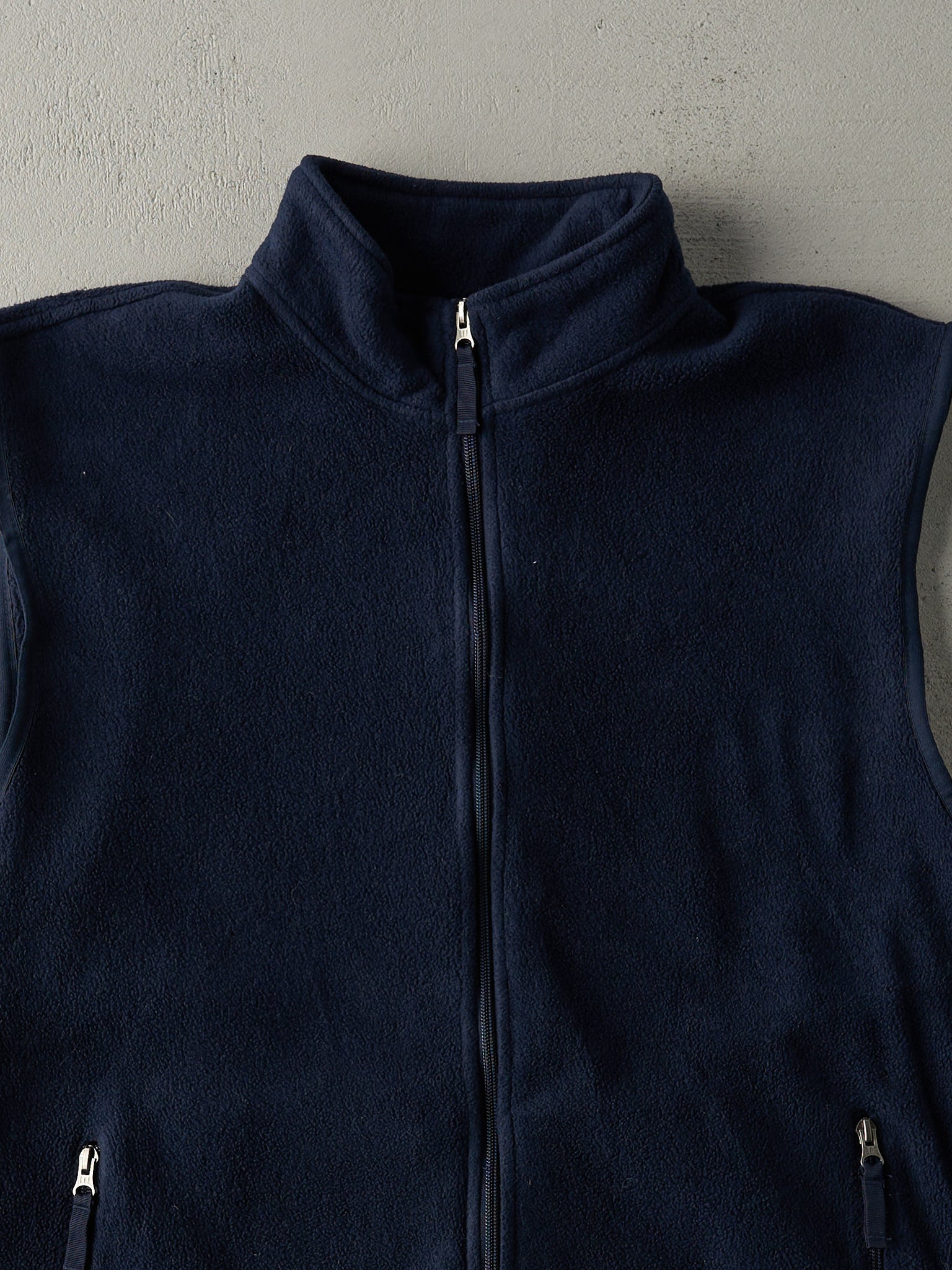 Vintage 90s Navy Blue Gap Fleece Vest (L)