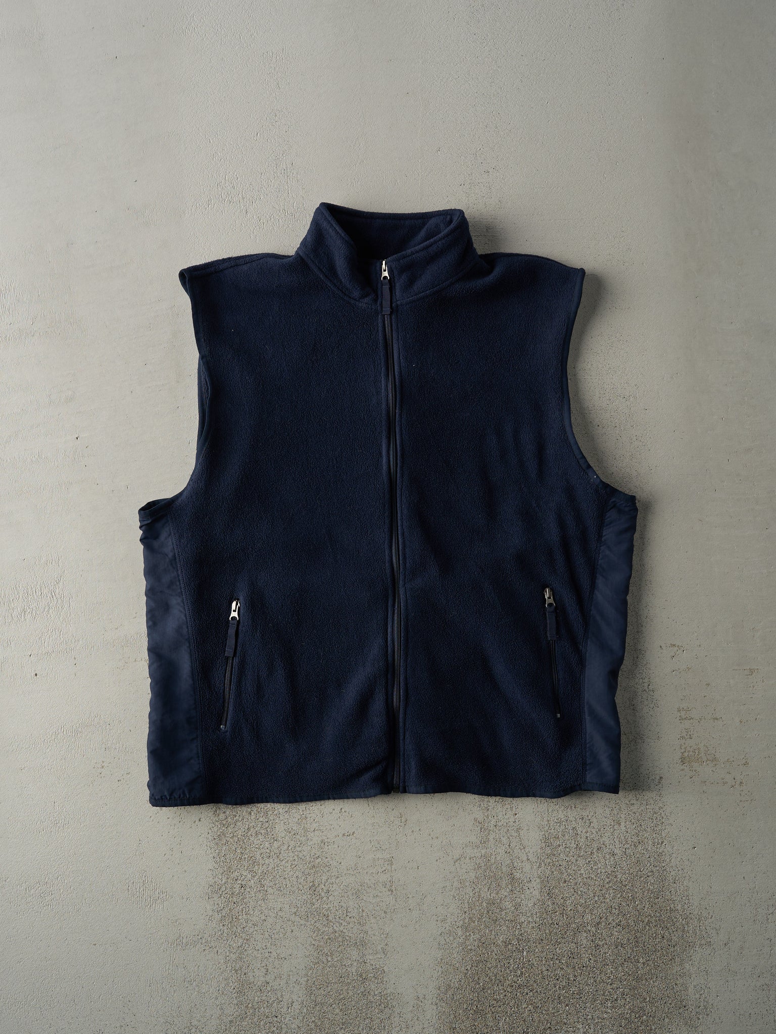 Vintage 90s Navy Blue Gap Fleece Vest (L)