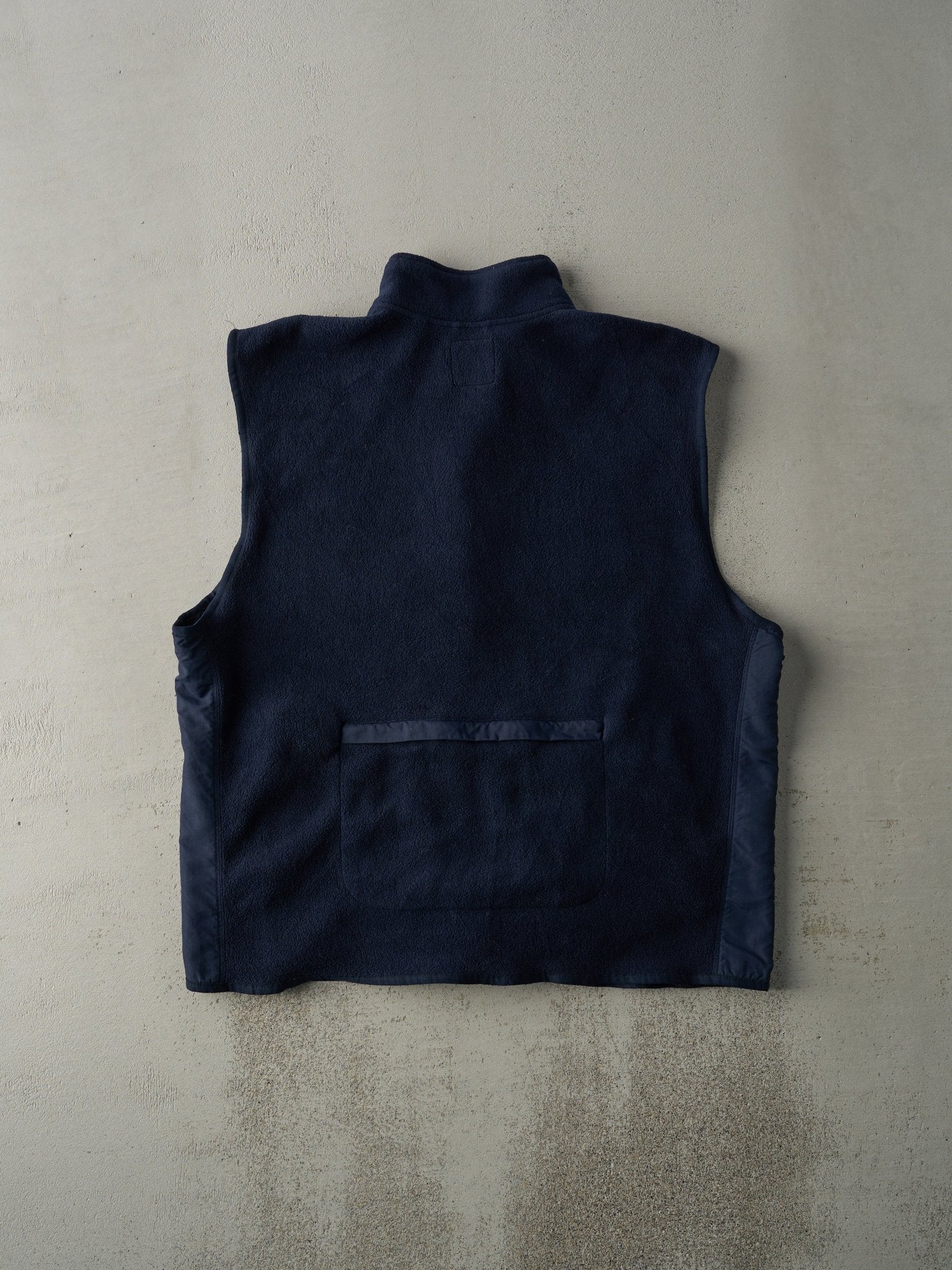 Vintage 90s Navy Blue Gap Fleece Vest (XL)