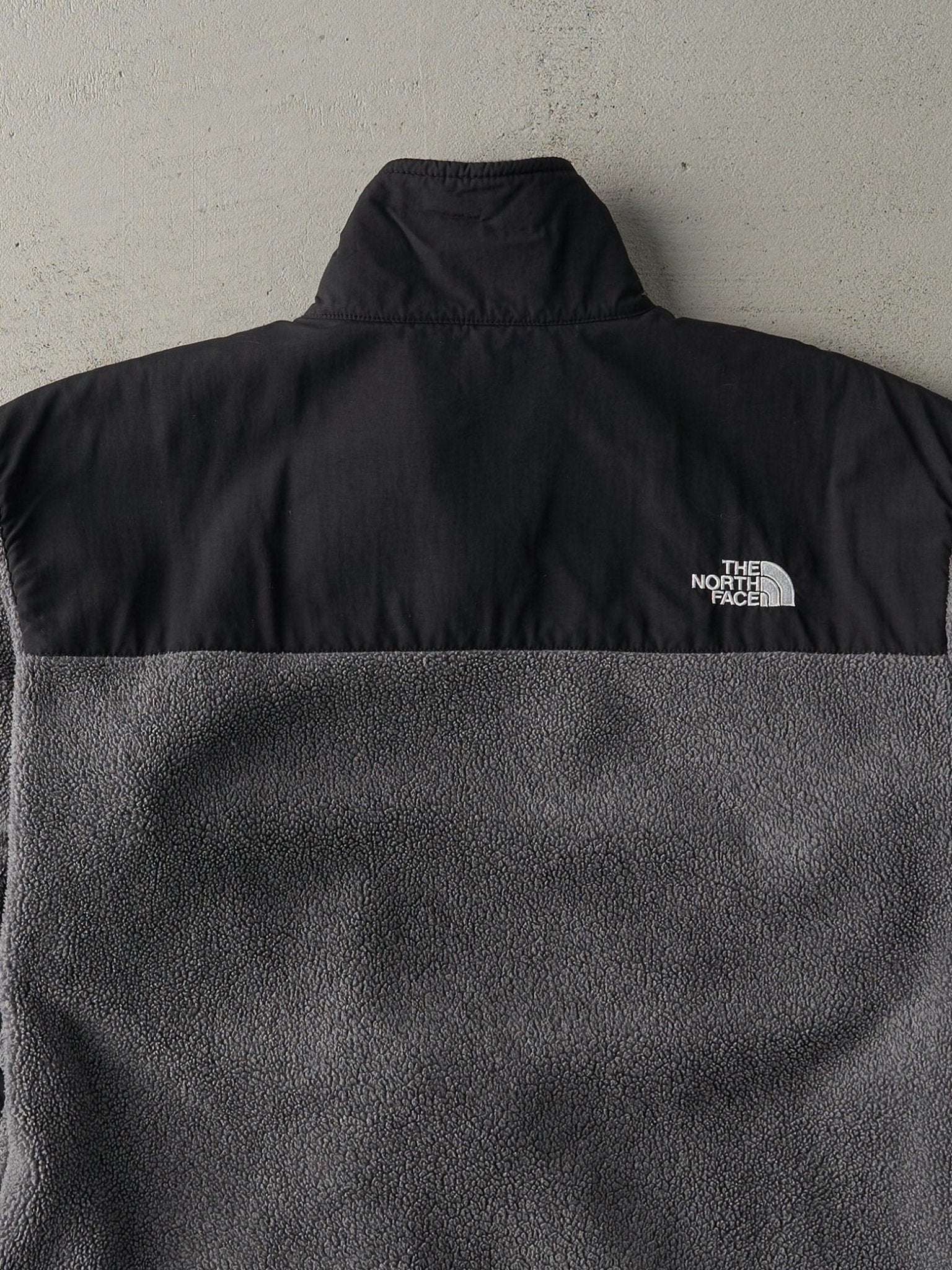 Vintage Y2K Grey & Black The North Face Denali Fleece Jacket (L)