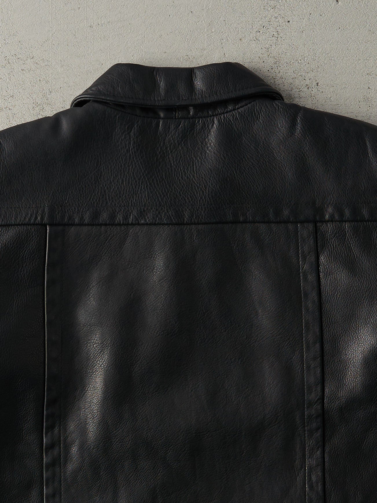 Vintage 90s Black Modo Peau Leather Boxy Jacket (M) – Rebalance