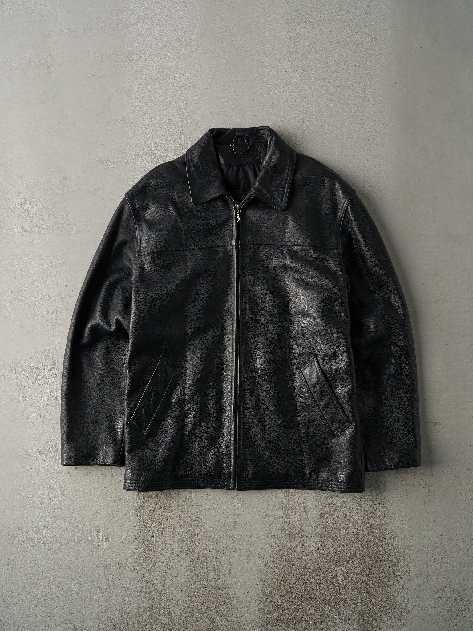 Vintage 90s Black Danier Leather Jacket (M)