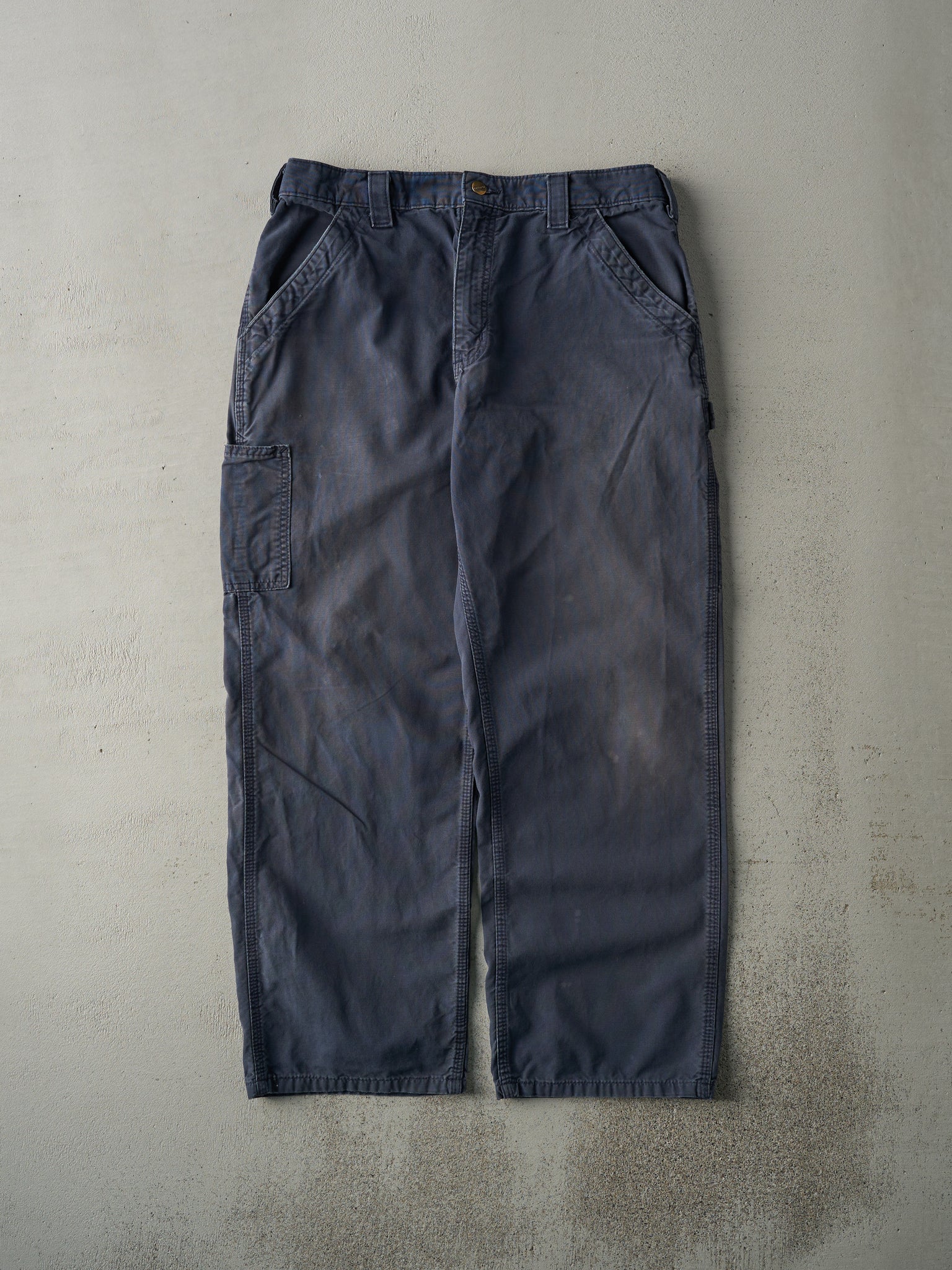 Vintage Y2K Navy Blue Light Weight Carhartt Light Weight Carpenter Pants (32.5x28.5)