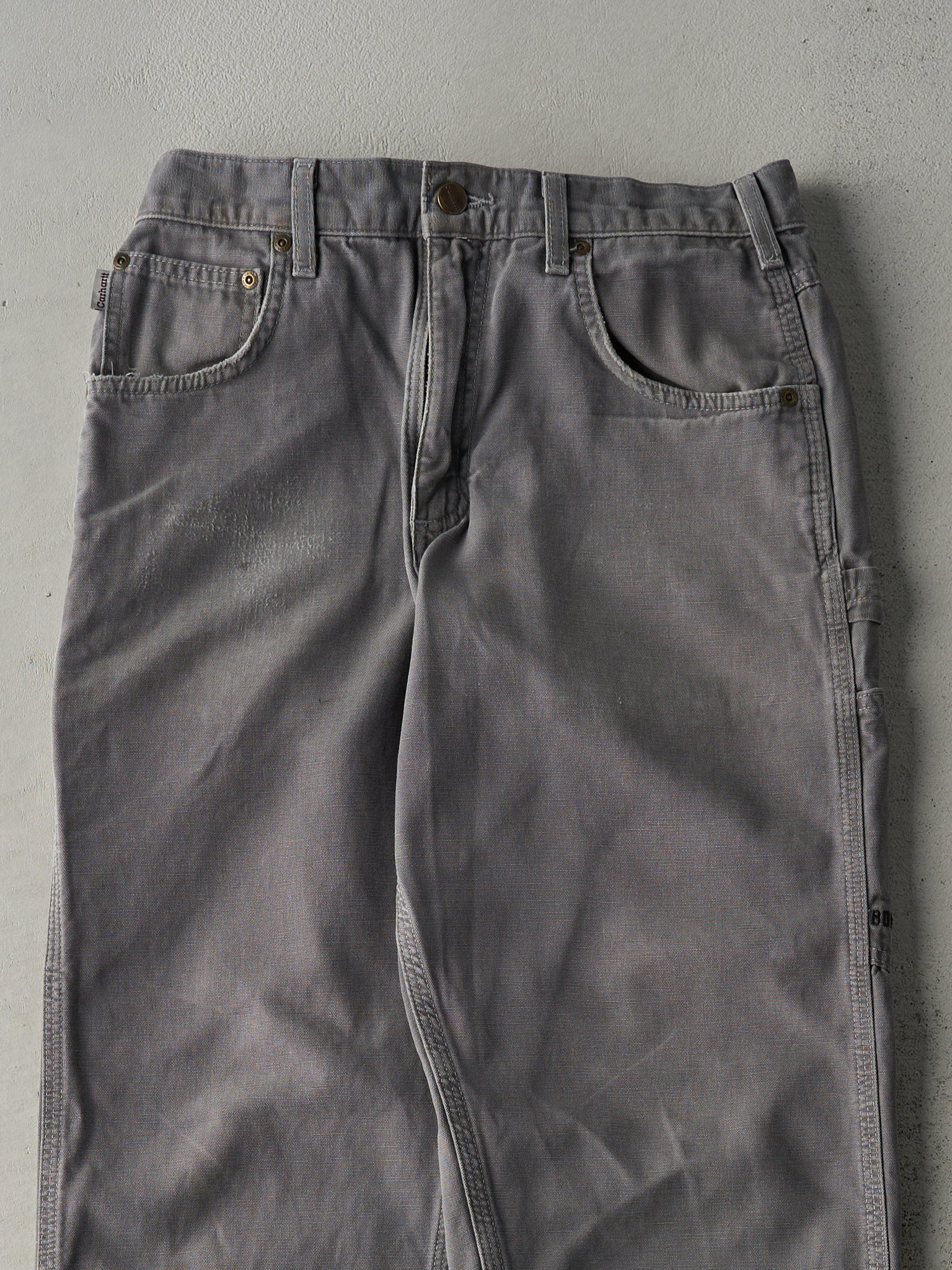 Vintage Y2K Grey Carhartt Light Weight Carpenter Pants (30x33)