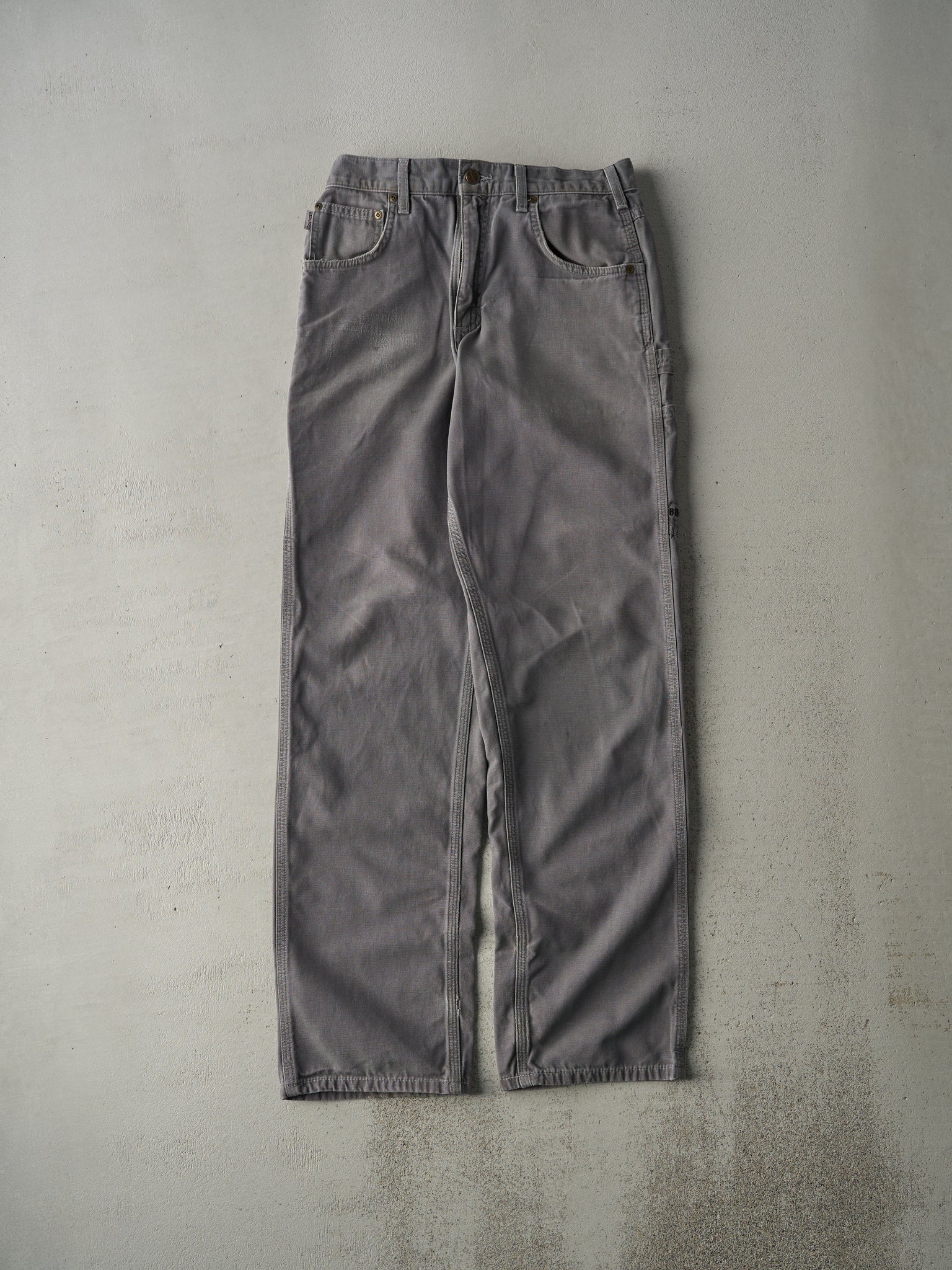 Vintage Y2K Grey Carhartt Light Weight Carpenter Pants (30x33)